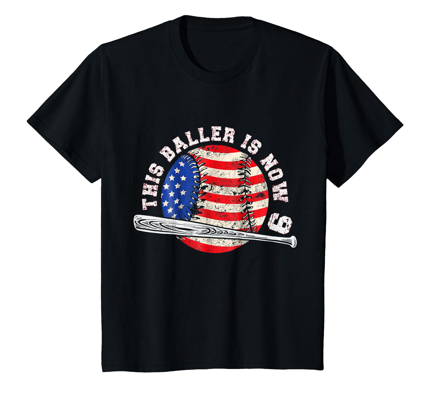 Baseball Player Birthday This Baller T-Shirt - Trendy Graphic for Adults - T-Shirt, Sweatshirt, Hoodie