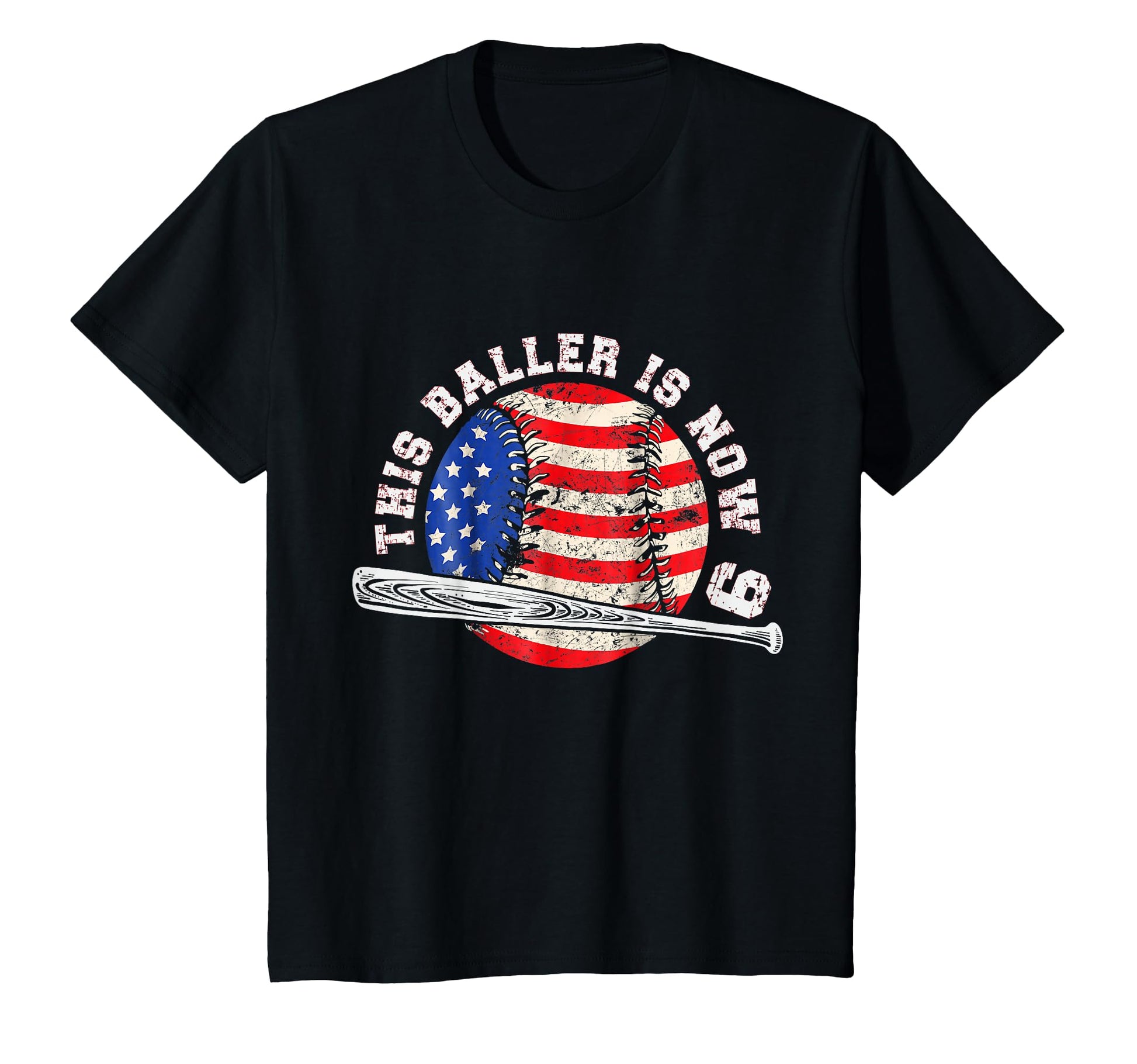 Baseball Player Birthday This Baller T-Shirt - Trendy Graphic for Adults - T-Shirt, Sweatshirt, Hoodie