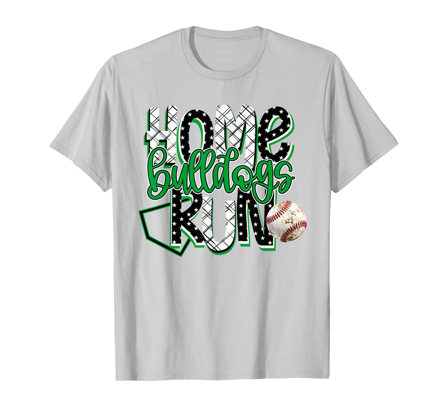 Home Run Bulldogs Baseball Game T-Shirt - Fun Novelty Design for Adults - T-Shirt, Sweatshirt, Hoodie