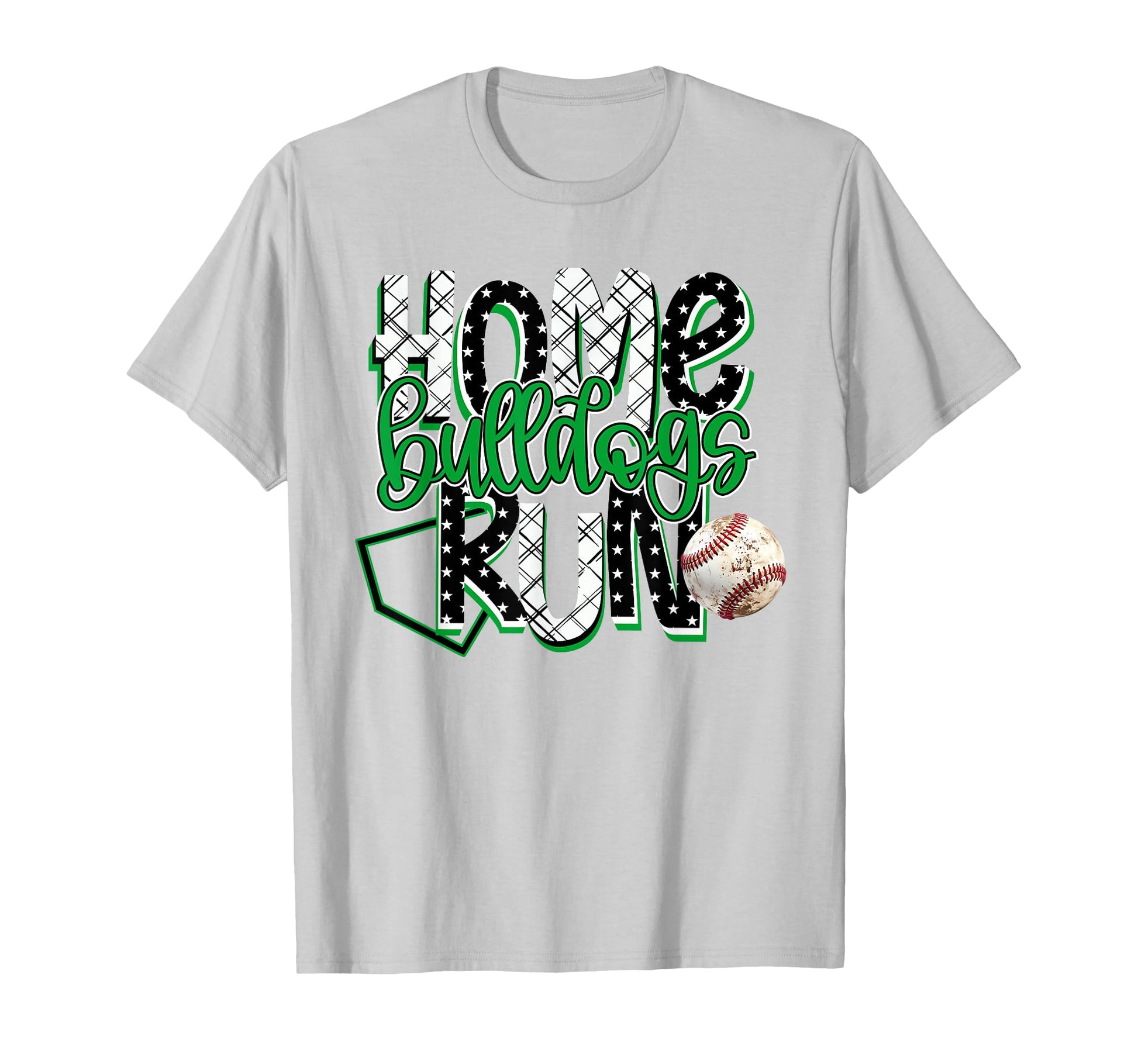 Home Run Bulldogs Baseball Game T-Shirt - Fun Novelty Design for Adults - T-Shirt, Sweatshirt, Hoodie