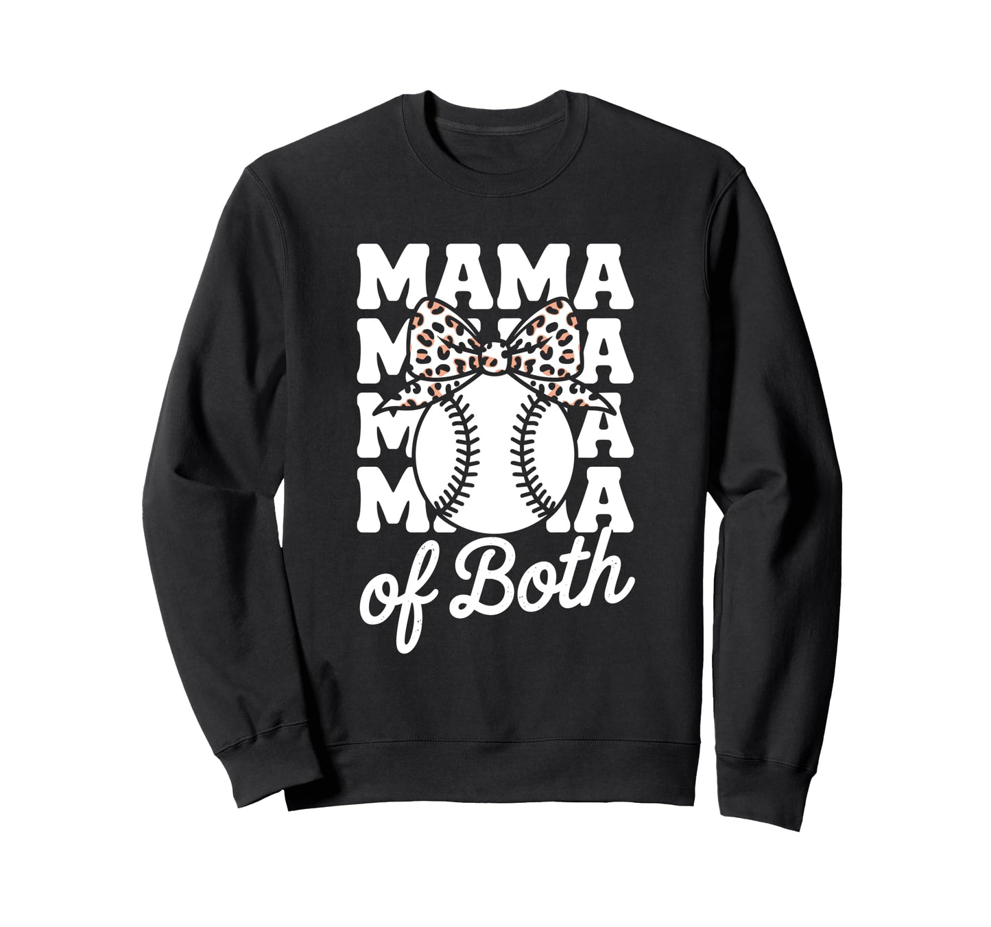 Leopard Mothers Day Mama Mom Both Sweatshirt - Graphic Print Unisex - T-Shirt, Sweatshirt, Hoodie