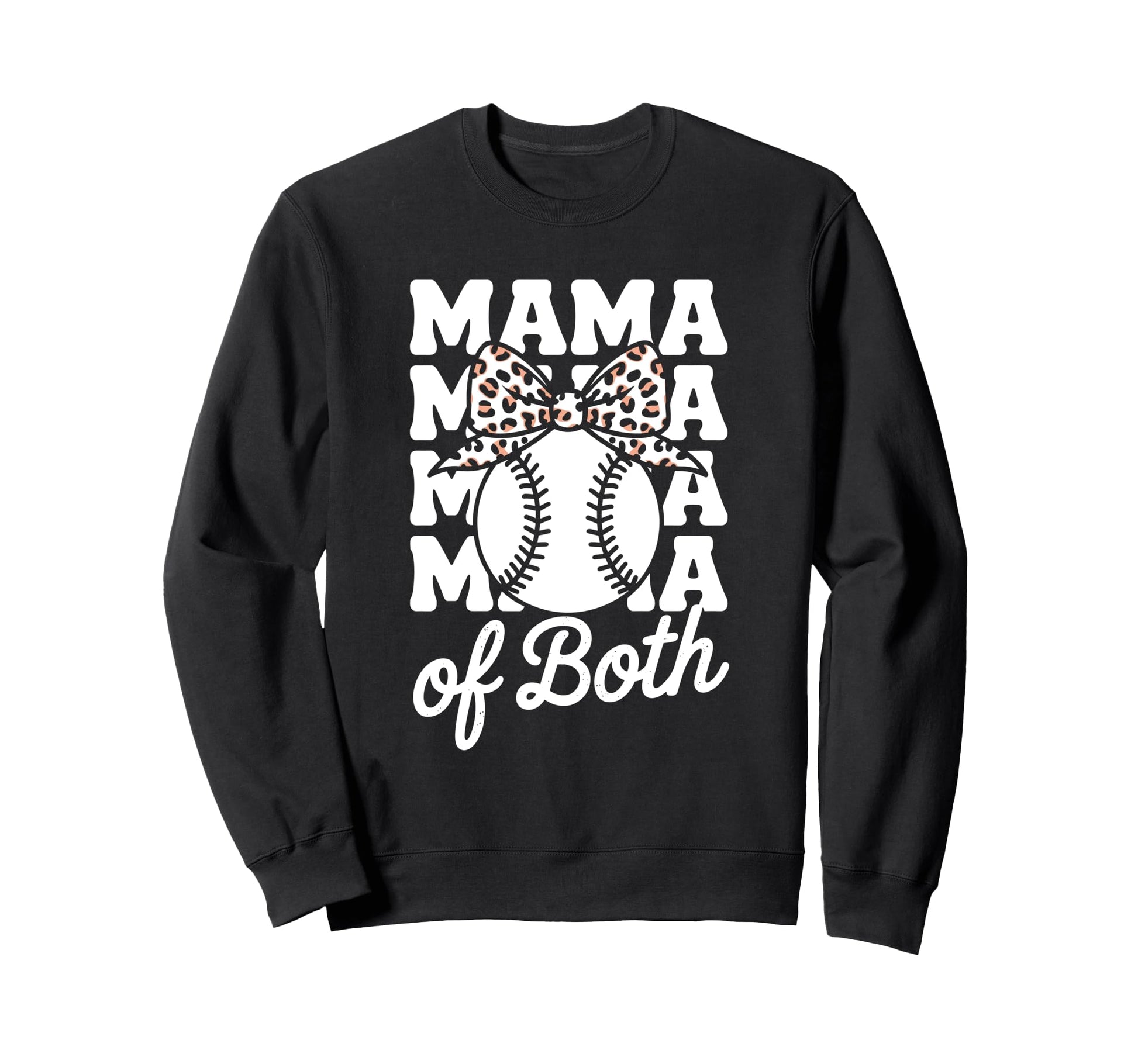 Leopard Mothers Day Mama Mom Both Sweatshirt - Graphic Print Unisex - T-Shirt, Sweatshirt, Hoodie
