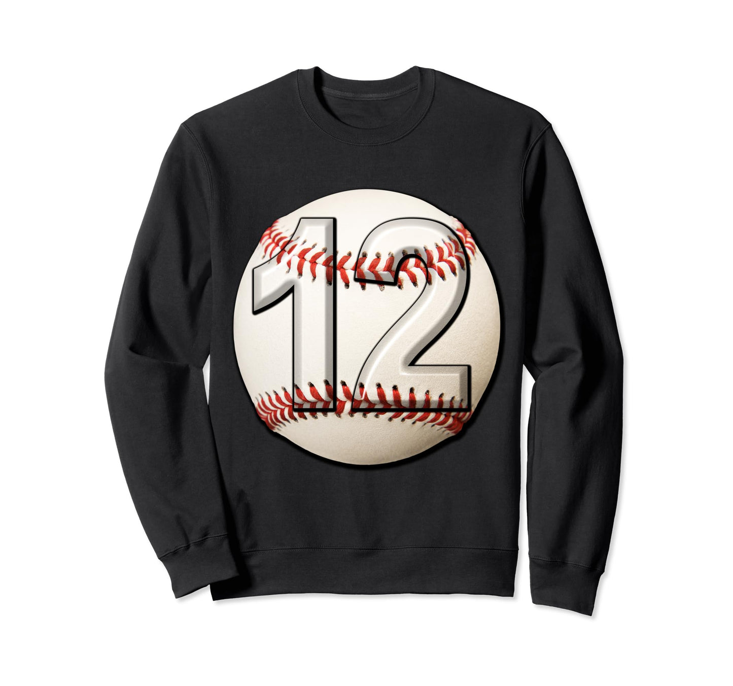12 Years Old Baseball Themed 12Th Sweatshirt - Novelty Apparel Men Women - T-Shirt, Sweatshirt, Hoodie