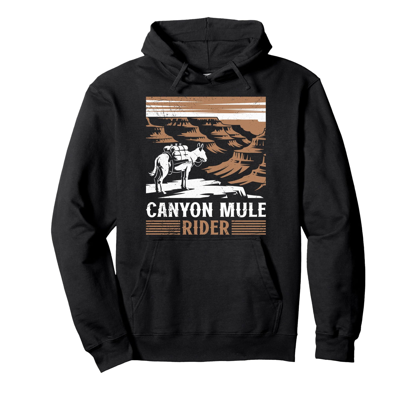 Grand Canyon Mule Rider Arizona Hoodie - Aesthetic Graphic for Adults - T-Shirt, Sweatshirt, Hoodie
