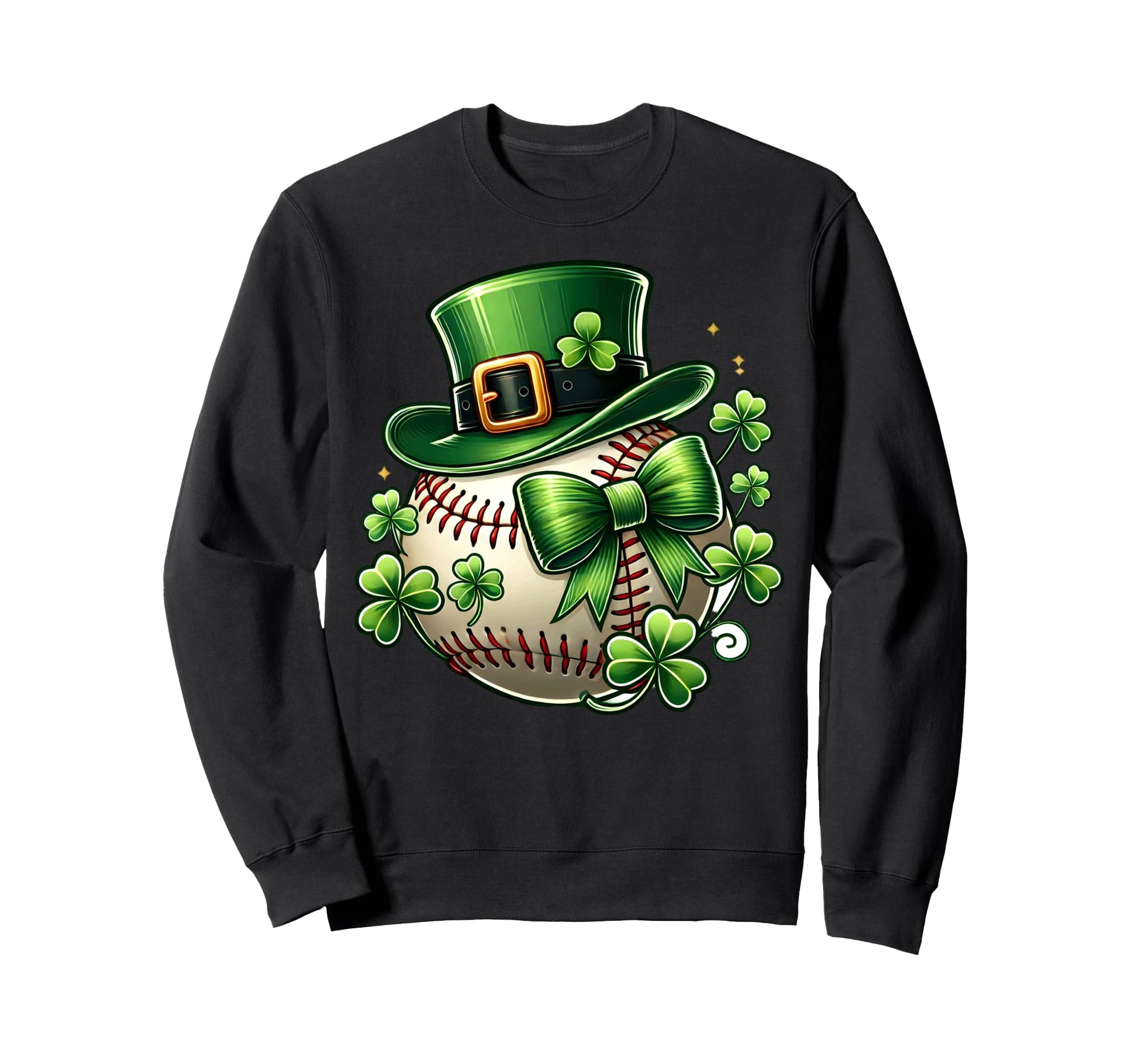 St Patricks Day Baseball Leprechaun Sweatshirt - Aesthetic Graphic Unisex - T-Shirt, Sweatshirt, Hoodie