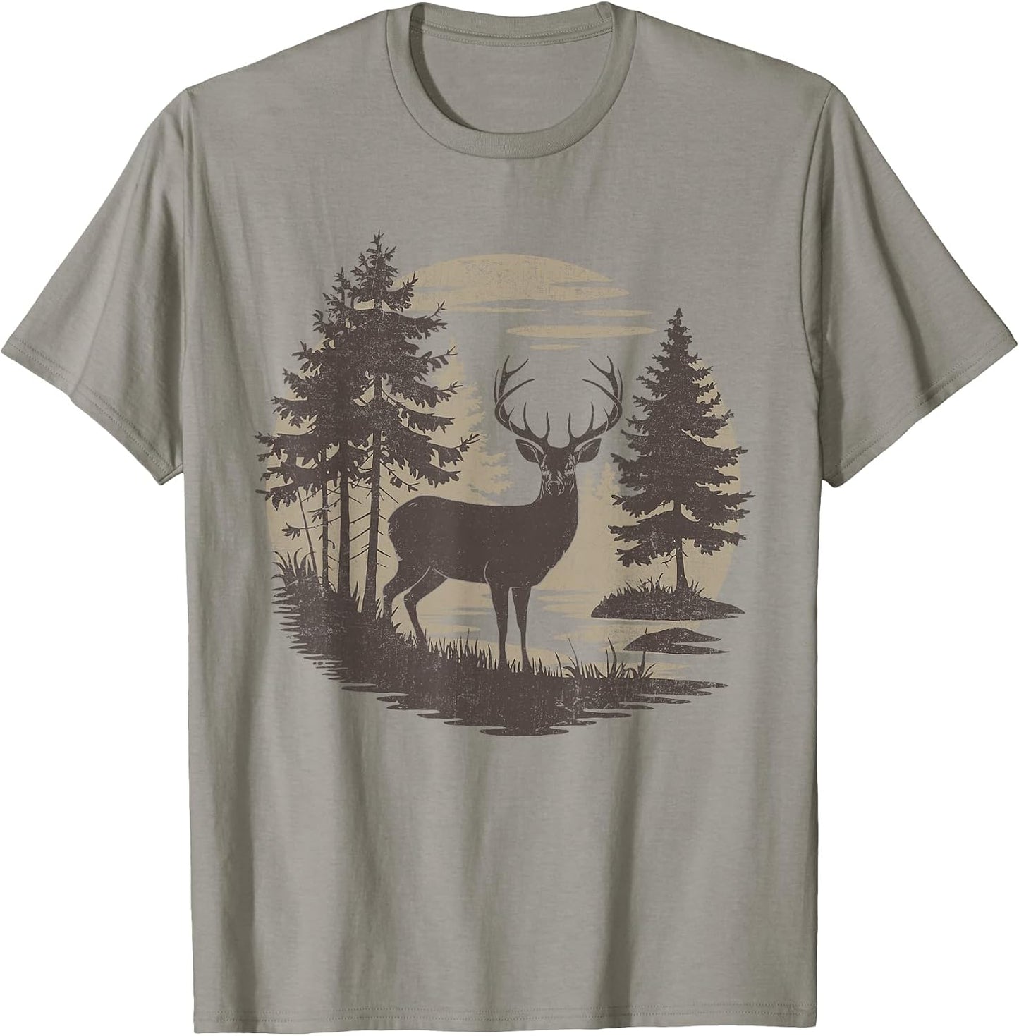 Retro Forest Trees Outdoors Nature Vintage Graphic - Adult & Kids T-Shirts, Sweatshirts & Hoodies apparel design preview 1