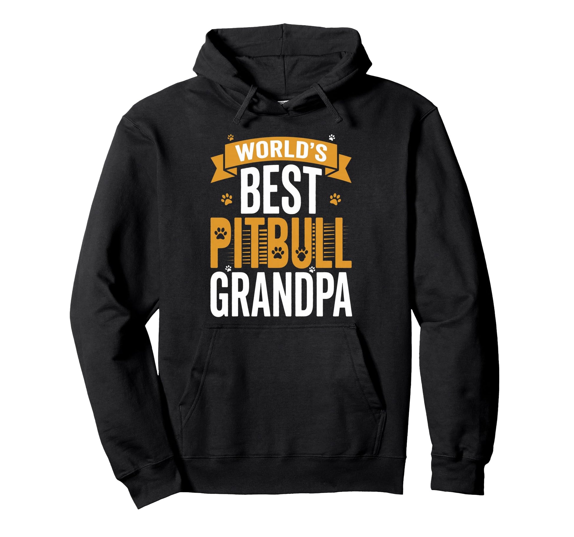 Worlds Best Pitbull Grandpa Funny Hoodie - Casual Everyday Wear for Adults - T-Shirt, Sweatshirt, Hoodie