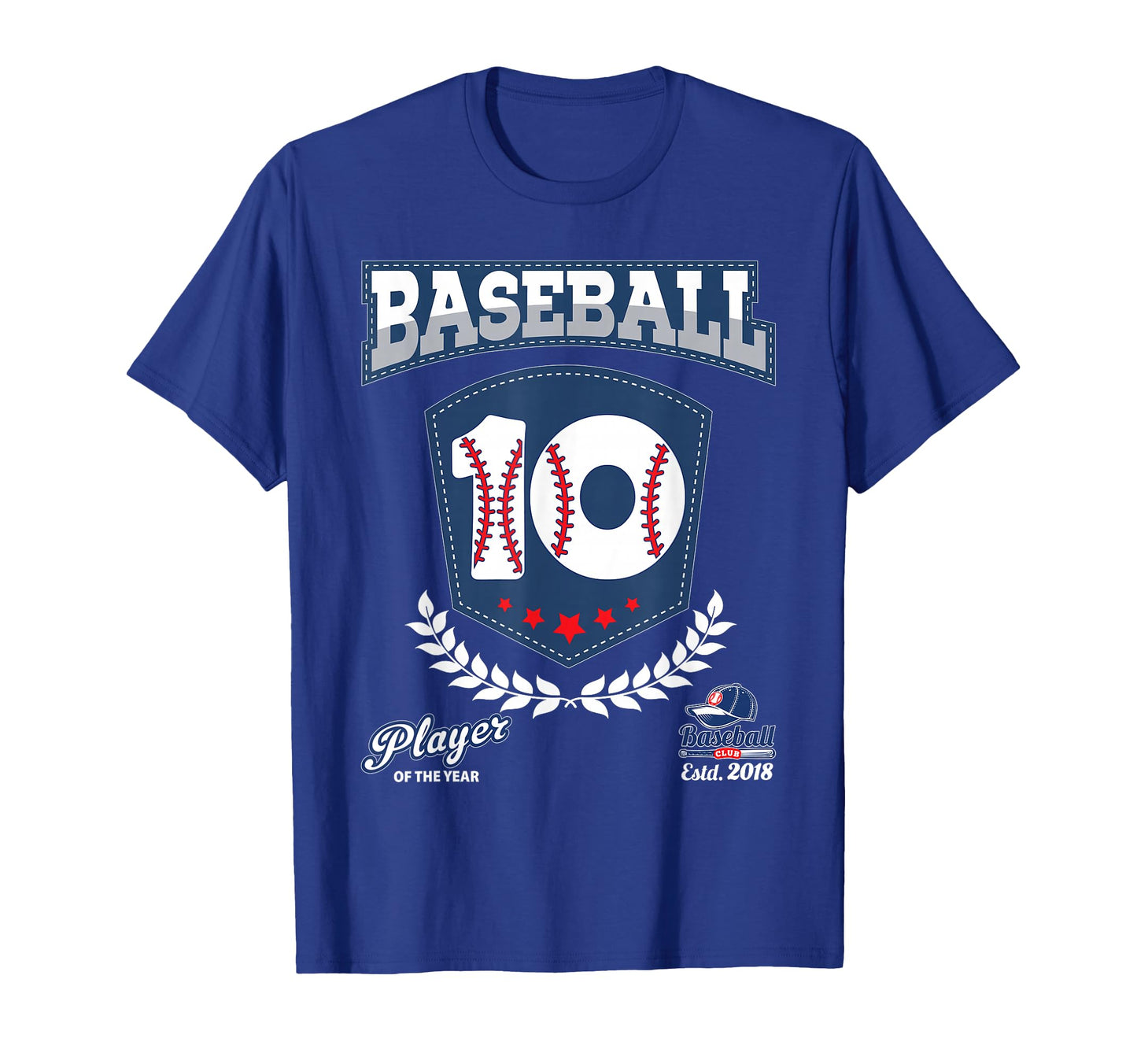 Baseball Player Theme 10Th 10 T-Shirt - Minimalist Print Men Women - T-Shirt, Sweatshirt, Hoodie