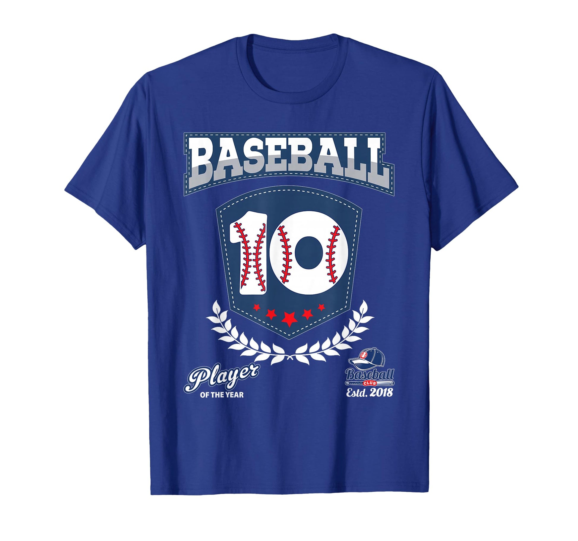 Baseball Player Theme 10Th 10 T-Shirt - Minimalist Print Men Women - T-Shirt, Sweatshirt, Hoodie