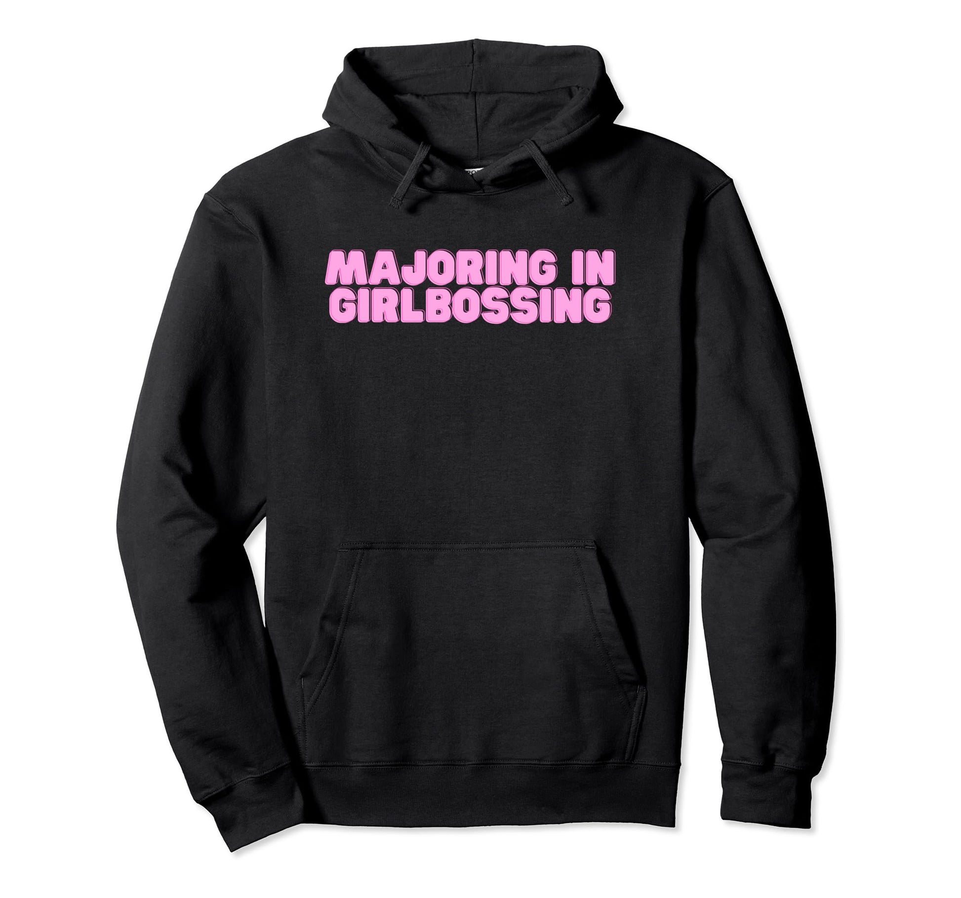 Majoring Girlbossing Y2K College Hot Hoodie - Unique Graphic Men Women - T-Shirt, Sweatshirt, Hoodie
