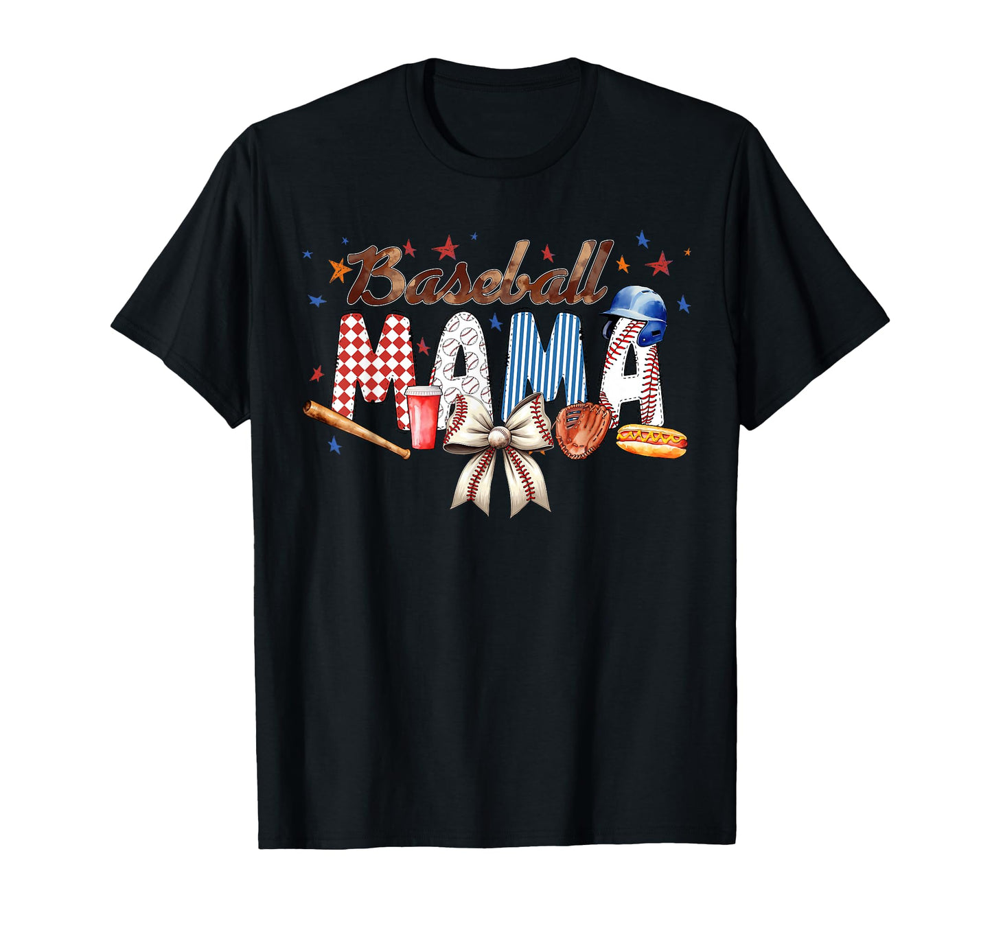 Baseball Coquette Bow Baseball Mama T-Shirt - Trendy Graphic Unisex - T-Shirt, Sweatshirt, Hoodie