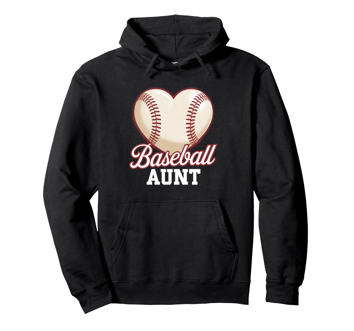 Heart Baseball Aunt Mothers Day Hoodie - Unique Graphic Unisex - T-Shirt, Sweatshirt, Hoodie