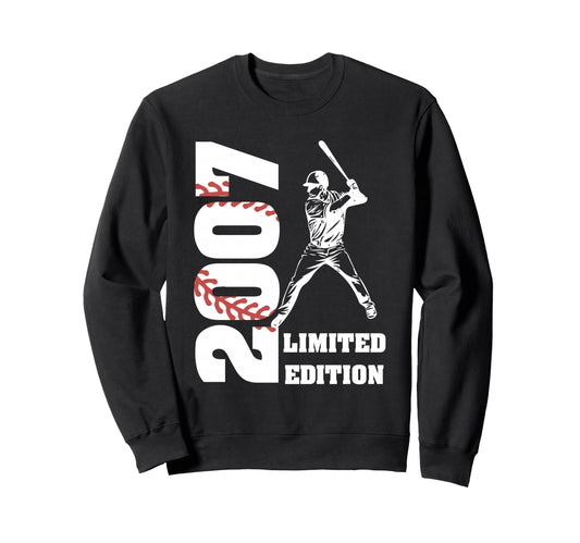2007 19Th Bday Party Baseball 19 Sweatshirt - Aesthetic Graphic Men Women - T-Shirt, Sweatshirt, Hoodie