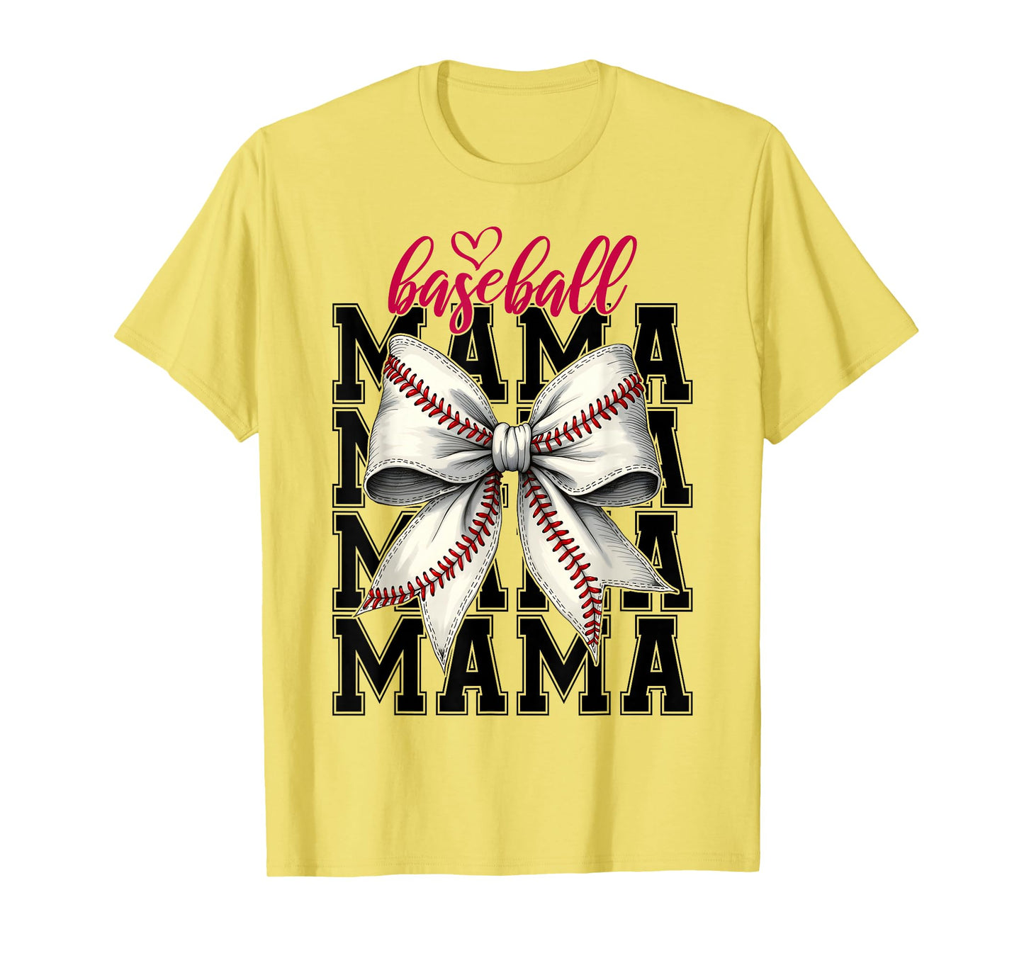 Baseball Mama Coquette Bow Game Day T-Shirt - Aesthetic Graphic Unisex - T-Shirt, Sweatshirt, Hoodie