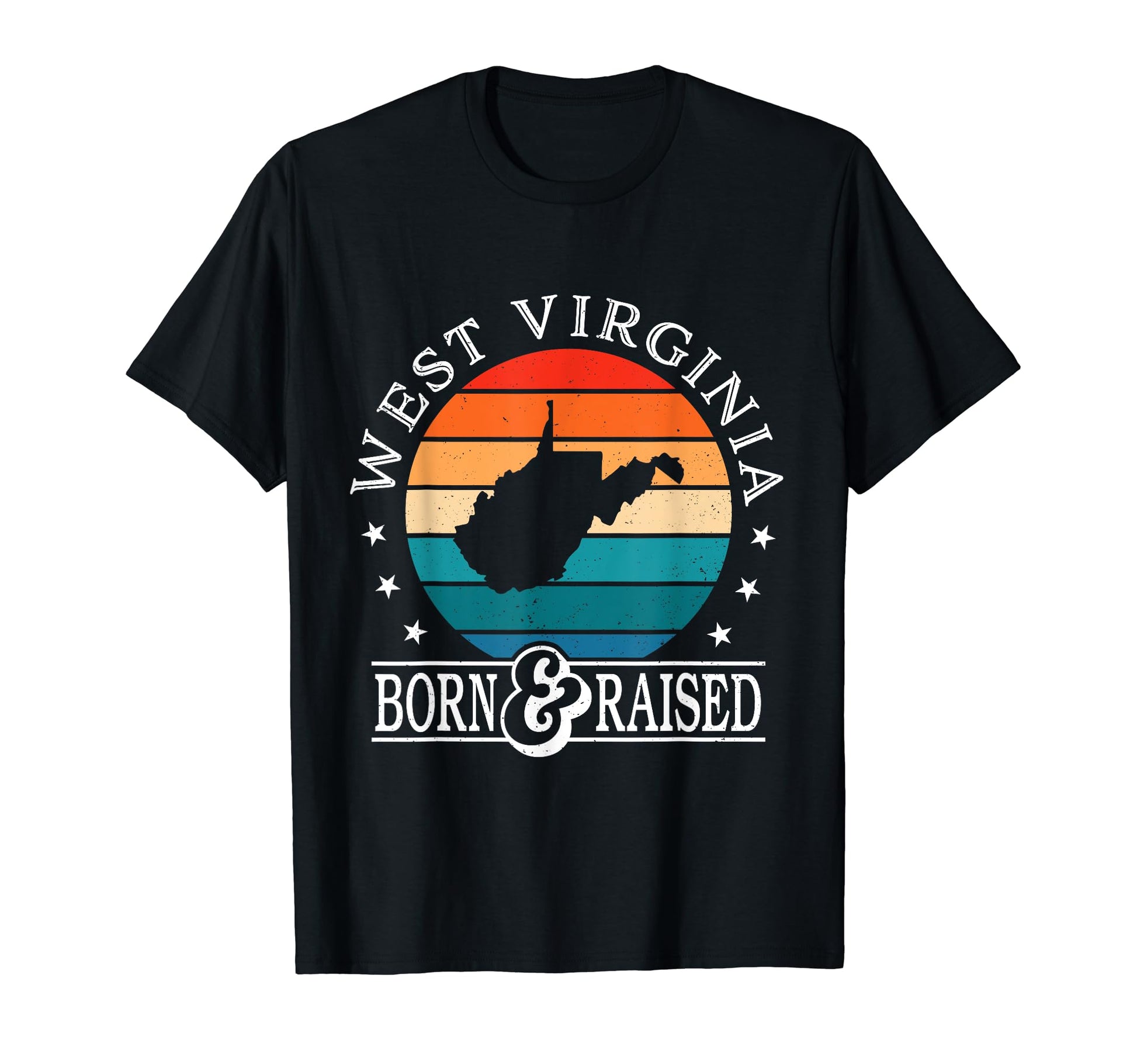 West Virginia Usa Born Raised Us State T-Shirt - Minimalist Print Unisex - T-Shirt, Sweatshirt, Hoodie