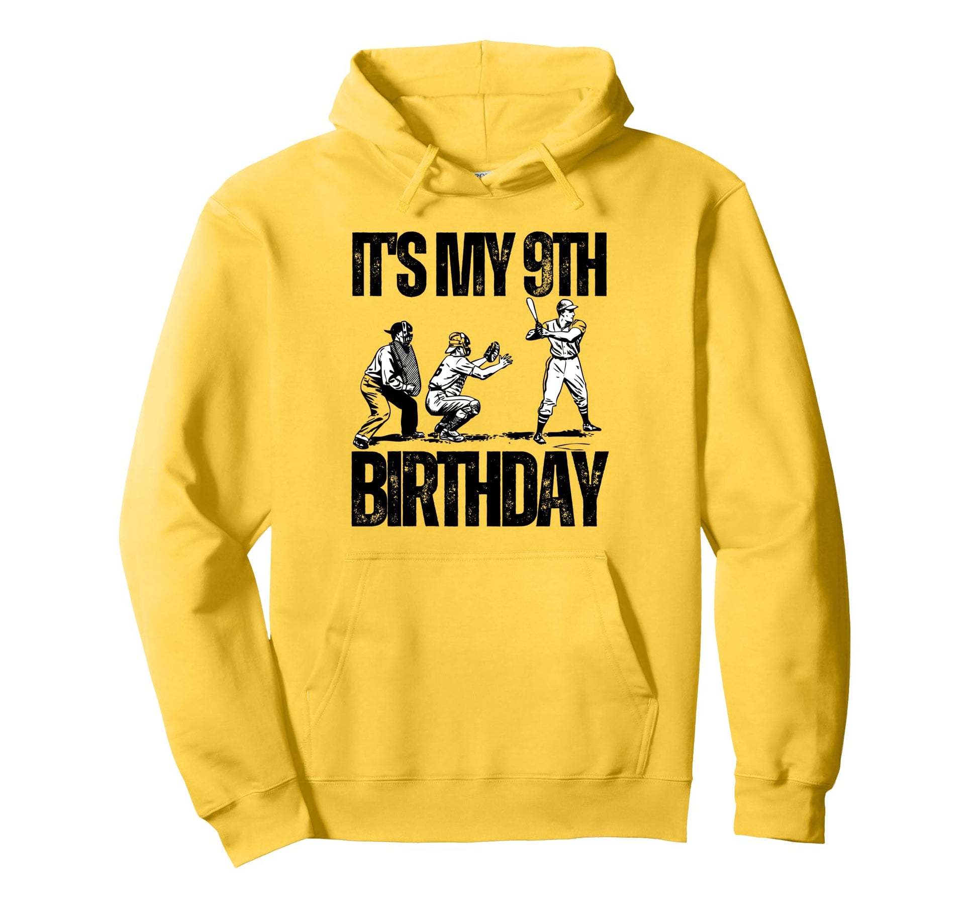 Its My 9Th Birthday Baseball Player 9Th Hoodie - Graphic Print for Adults - T-Shirt, Sweatshirt, Hoodie