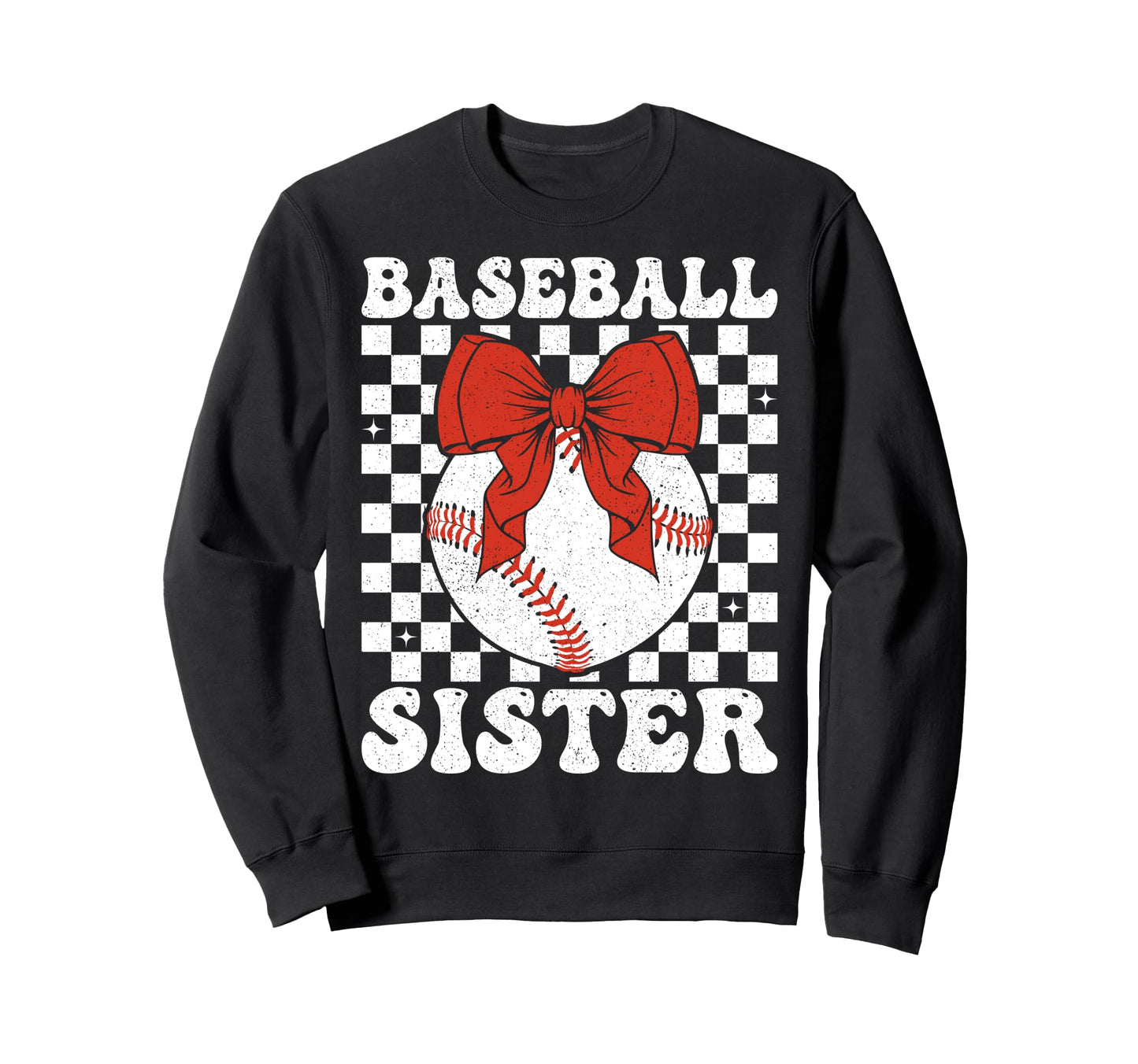 Baseball Sister Coquette Bow Sport Sweatshirt - Fun Novelty Design Unisex - T-Shirt, Sweatshirt, Hoodie