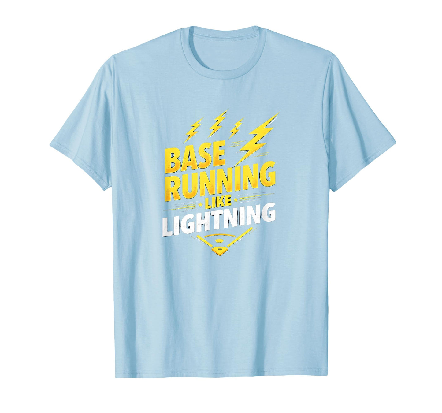 Base Running Like Lightning Baseball T-Shirt - Aesthetic Graphic for Adults - T-Shirt, Sweatshirt, Hoodie