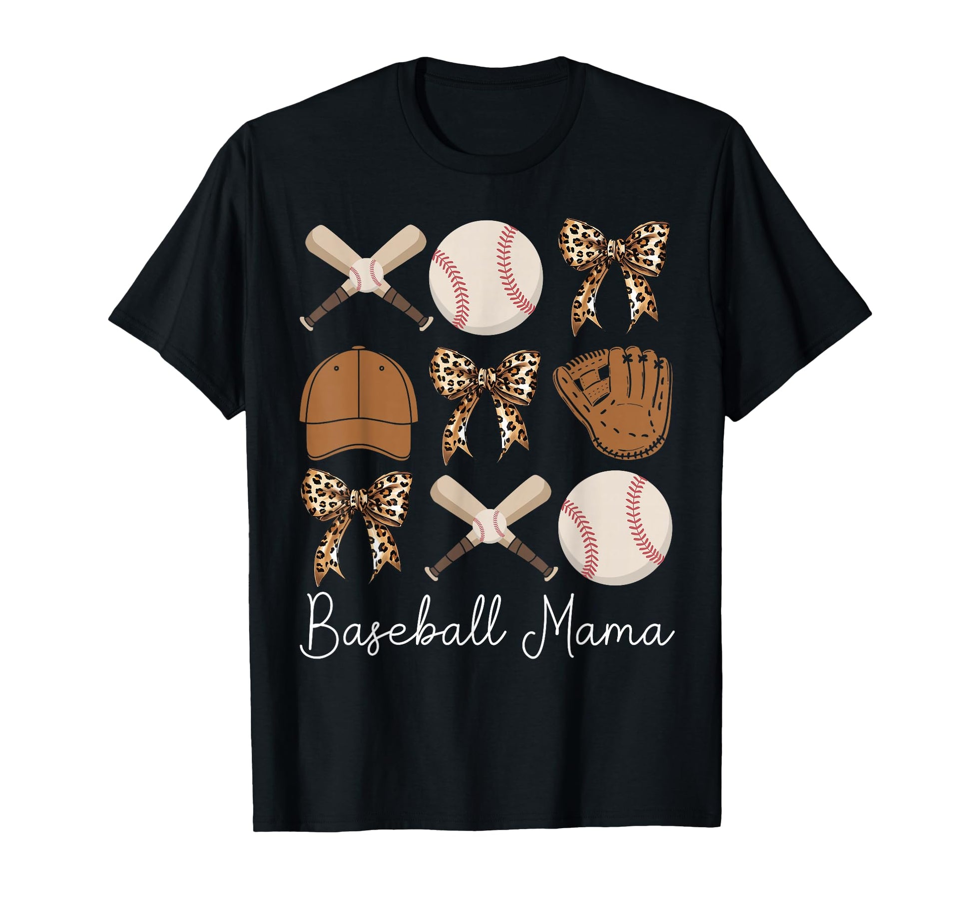 Baseball Mama Coquette Bow Baseball T-Shirt - Casual Everyday Wear Unisex - T-Shirt, Sweatshirt, Hoodie