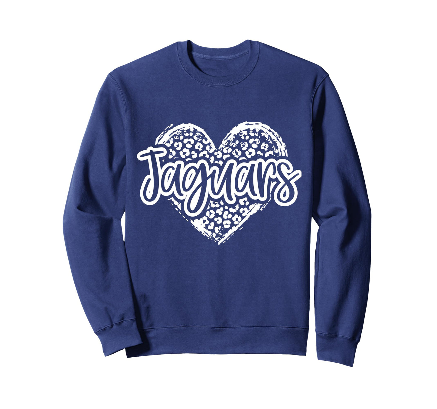 Leopard Cheetah Heart Jaguars Sweatshirt - Casual Everyday Wear Men Women - T-Shirt, Sweatshirt, Hoodie