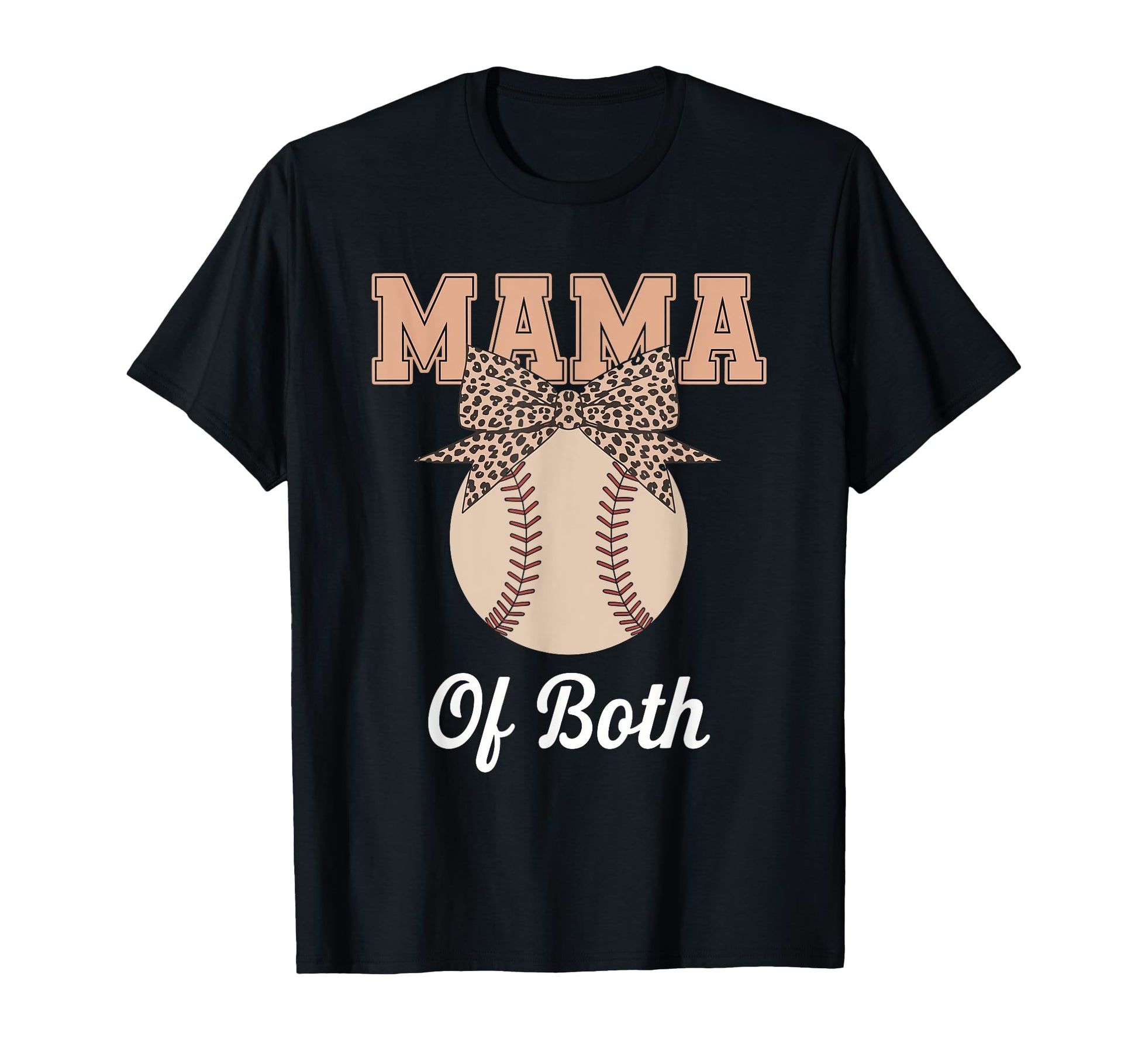 Leopard Mothers Day Mama Mom Both T-Shirt - Graphic Print Men Women - T-Shirt, Sweatshirt, Hoodie