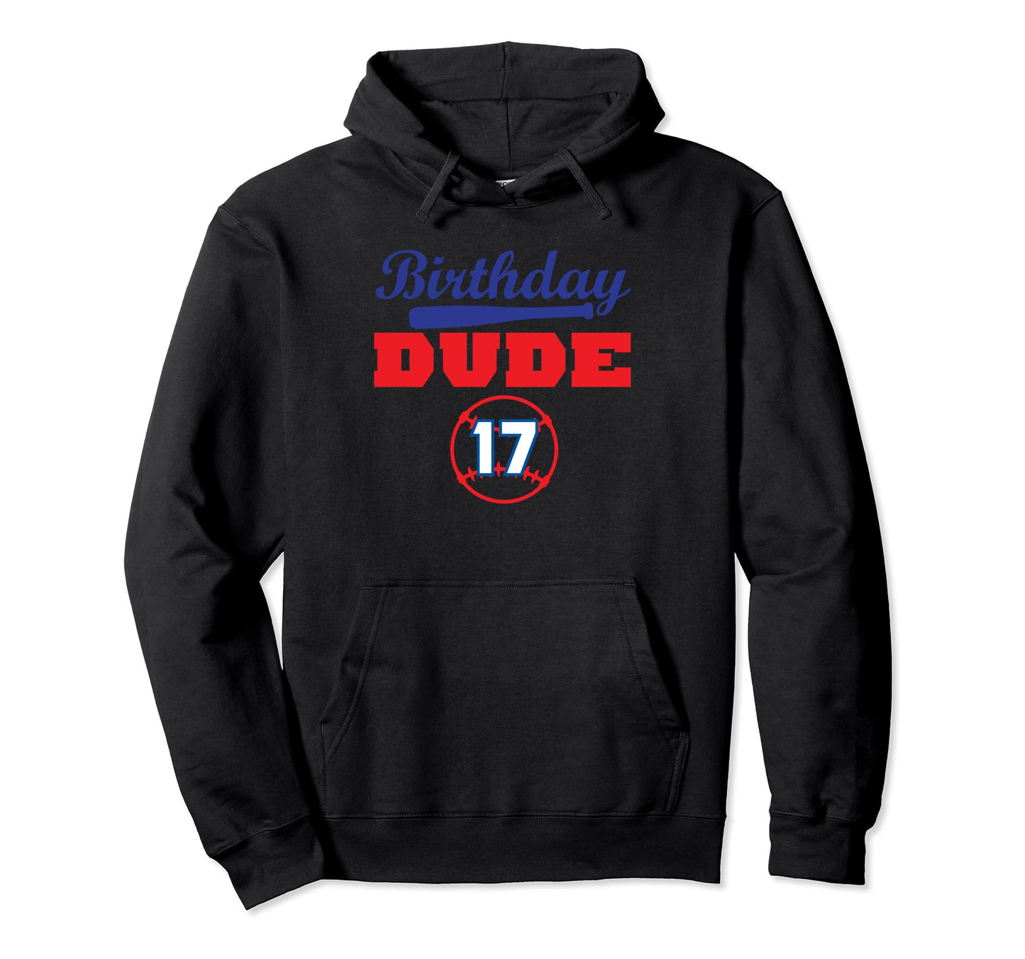 17 Year Old 17Th Birthday Dude Baseball Hoodie - Minimalist Print Unisex - T-Shirt, Sweatshirt, Hoodie