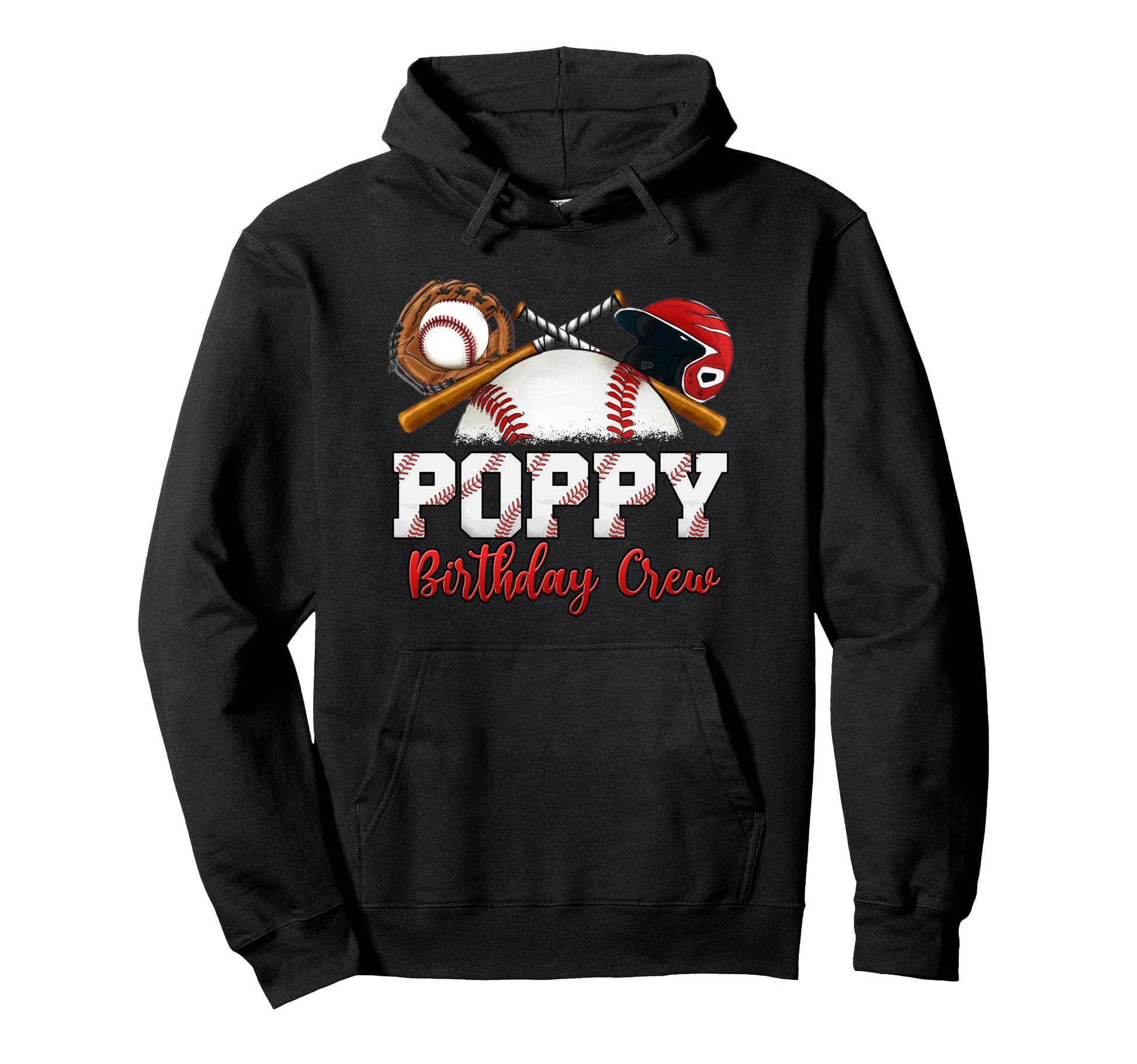 Baseball Birthday Party Sports Hoodie - Fun Novelty Design for Adults - T-Shirt, Sweatshirt, Hoodie