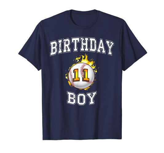 11Th Birthday Baseball 11 Years Old T-Shirt - Aesthetic Graphic for Adults - T-Shirt, Sweatshirt, Hoodie