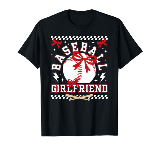 Baseball Girlfriend Coquette Baseball T-Shirt - Minimalist Print Men Women - T-Shirt, Sweatshirt, Hoodie