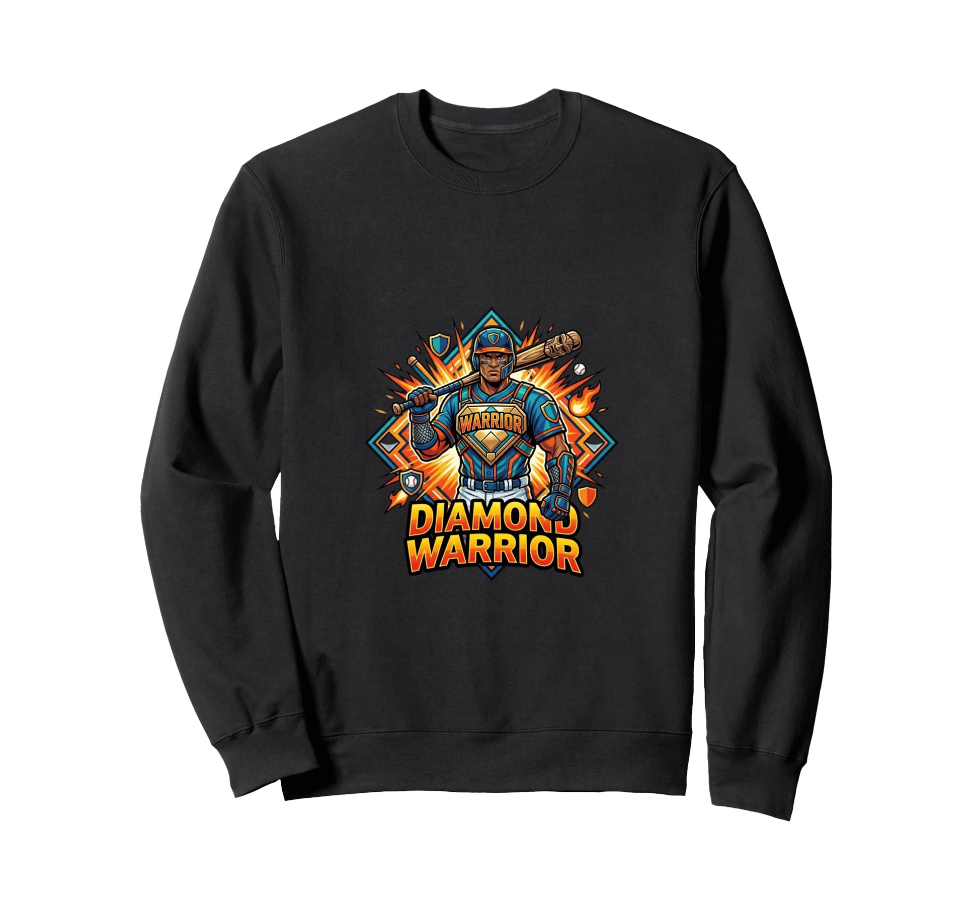 Warrior Baseball Power Athlete Sweatshirt - Fun Novelty Design Unisex - T-Shirt, Sweatshirt, Hoodie