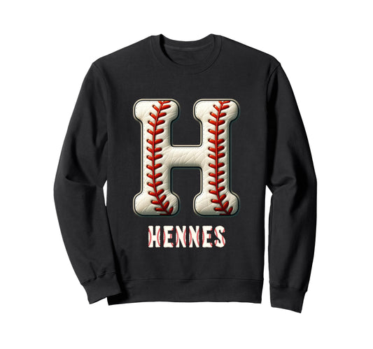 Baseball Home Run Kilian Initial Sweatshirt - Trendy Graphic Men Women - T-Shirt, Sweatshirt, Hoodie
