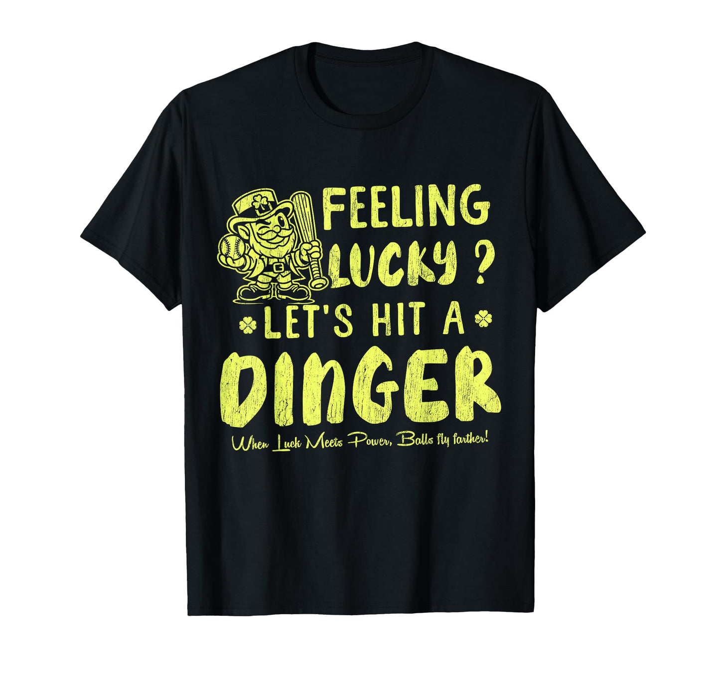 St Patricks Basbeall Dinger Pitcher T-Shirt - Minimalist Print for Adults - T-Shirt, Sweatshirt, Hoodie