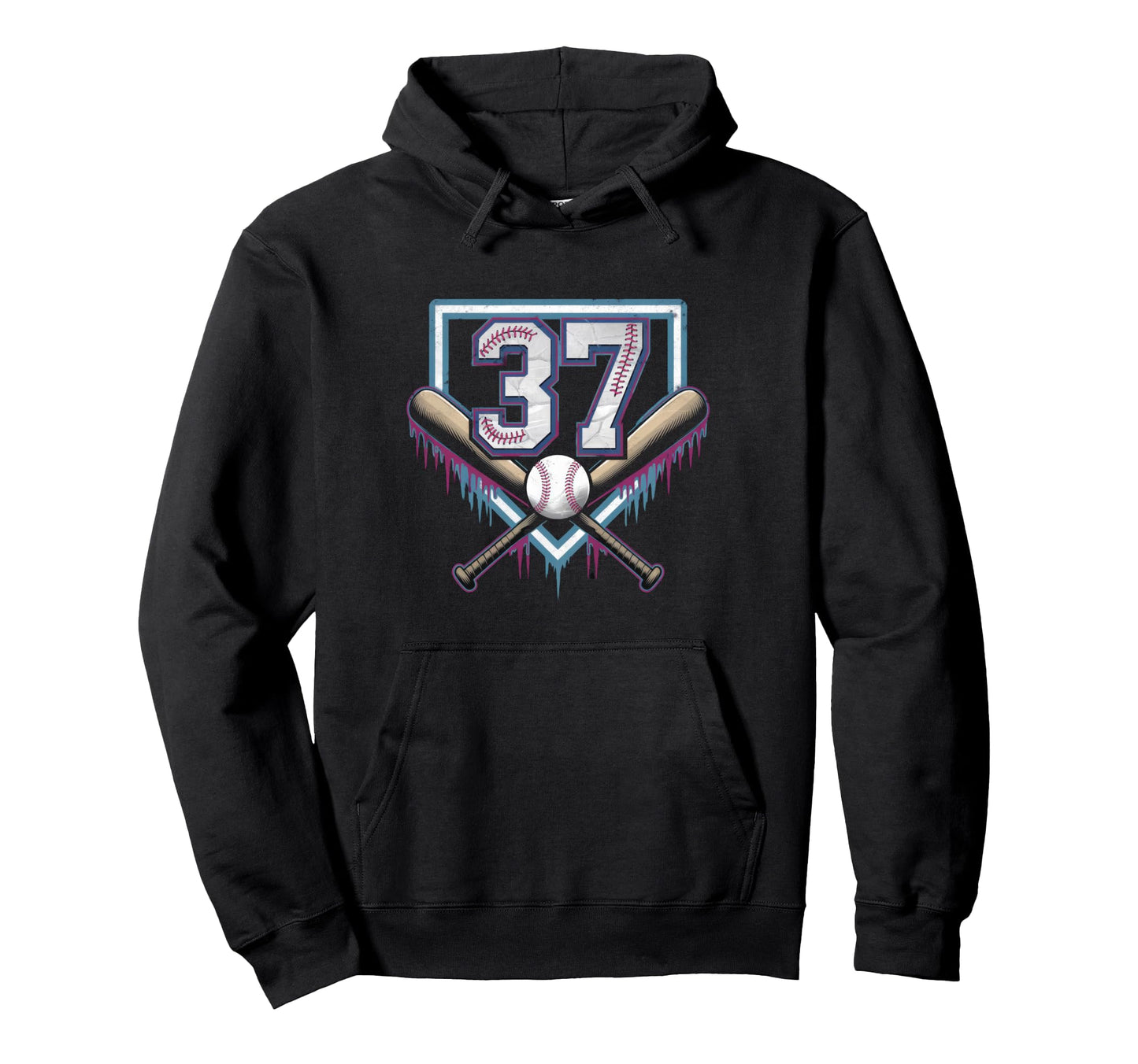 Sprinkle 37Th Birthday Baseball Home Hoodie - Trendy Graphic for Adults - T-Shirt, Sweatshirt, Hoodie