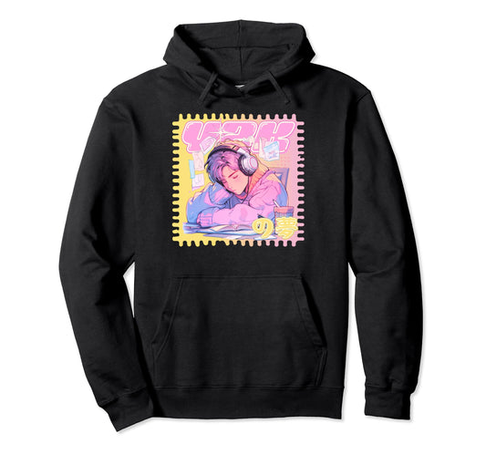 Anti Social Anime Music Y2K Kawaii Hoodie - Fun Novelty Design Men Women - T-Shirt, Sweatshirt, Hoodie