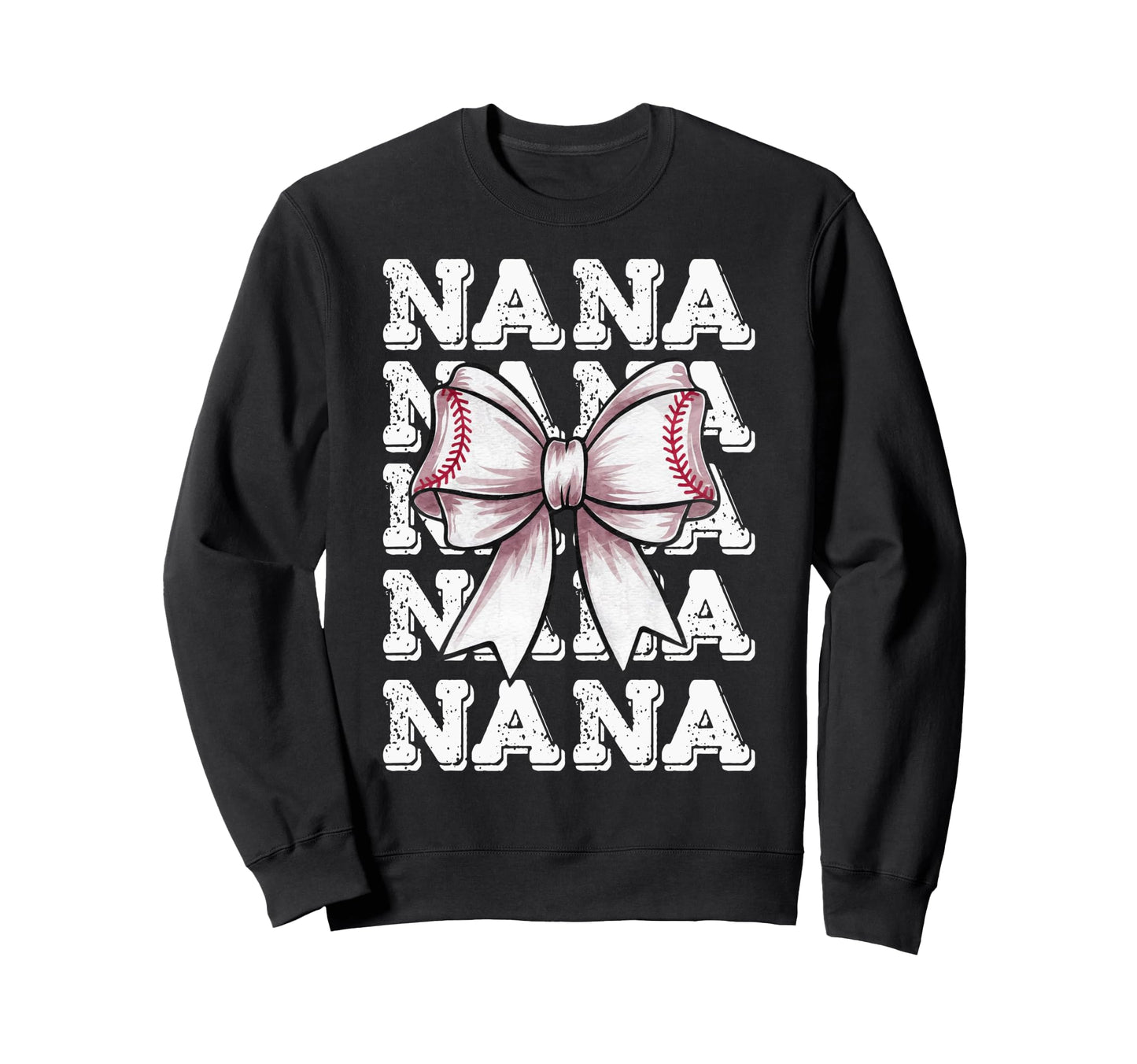 Coquette Baseball Nana Matching Sweatshirt - Custom Art Print for Adults - T-Shirt, Sweatshirt, Hoodie