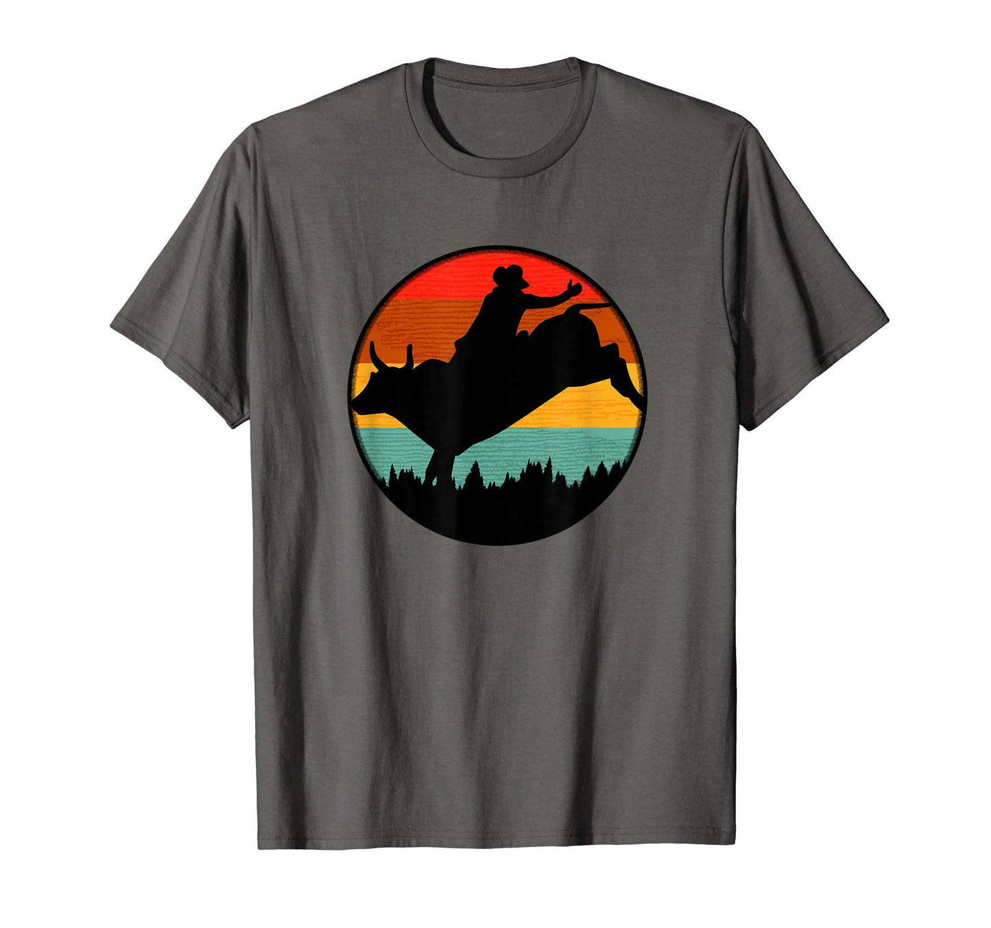 Western Bull Riding Cowboy T-Shirt - Custom Art Print Unisex - T-Shirt, Sweatshirt, Hoodie