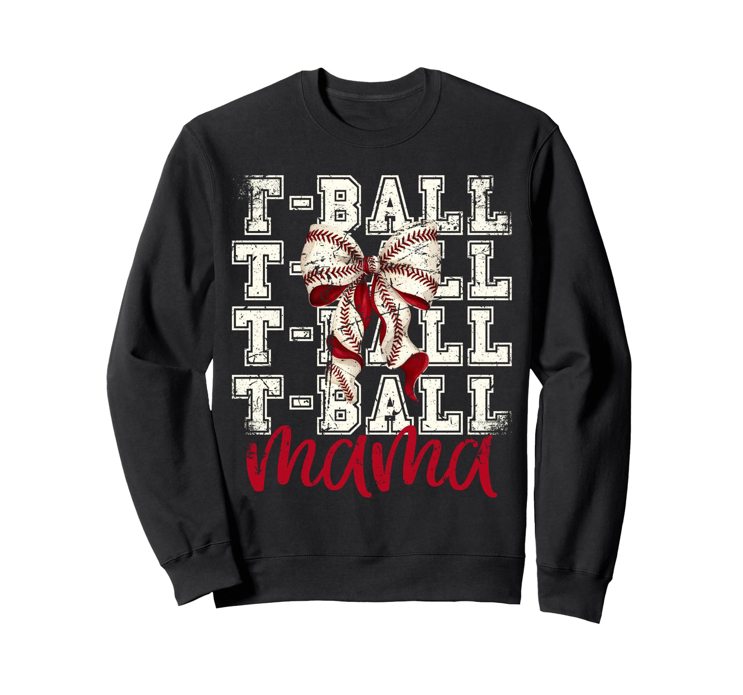 Tball Mama Teeball T Ball Coquette Sweatshirt - Novelty Apparel Unisex - T-Shirt, Sweatshirt, Hoodie