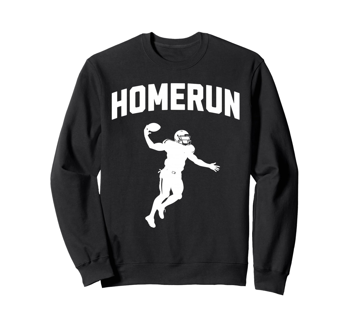 Funny Anti Sport Homerun Football Sweatshirt - Minimalist Print for Adults - T-Shirt, Sweatshirt, Hoodie