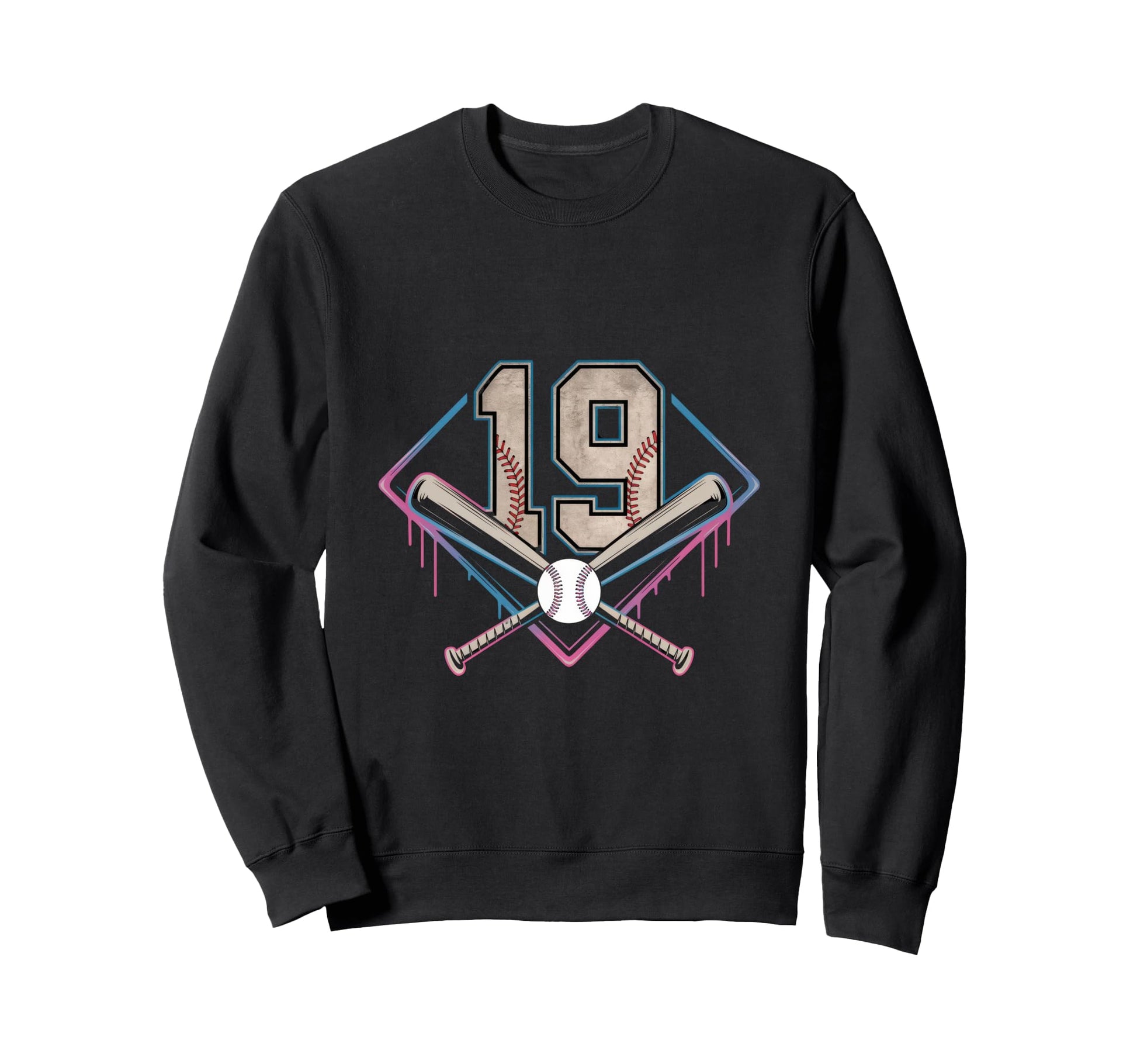 Baseball Home Ice Cream 19Th Sweatshirt - Trendy Graphic Men Women - T-Shirt, Sweatshirt, Hoodie