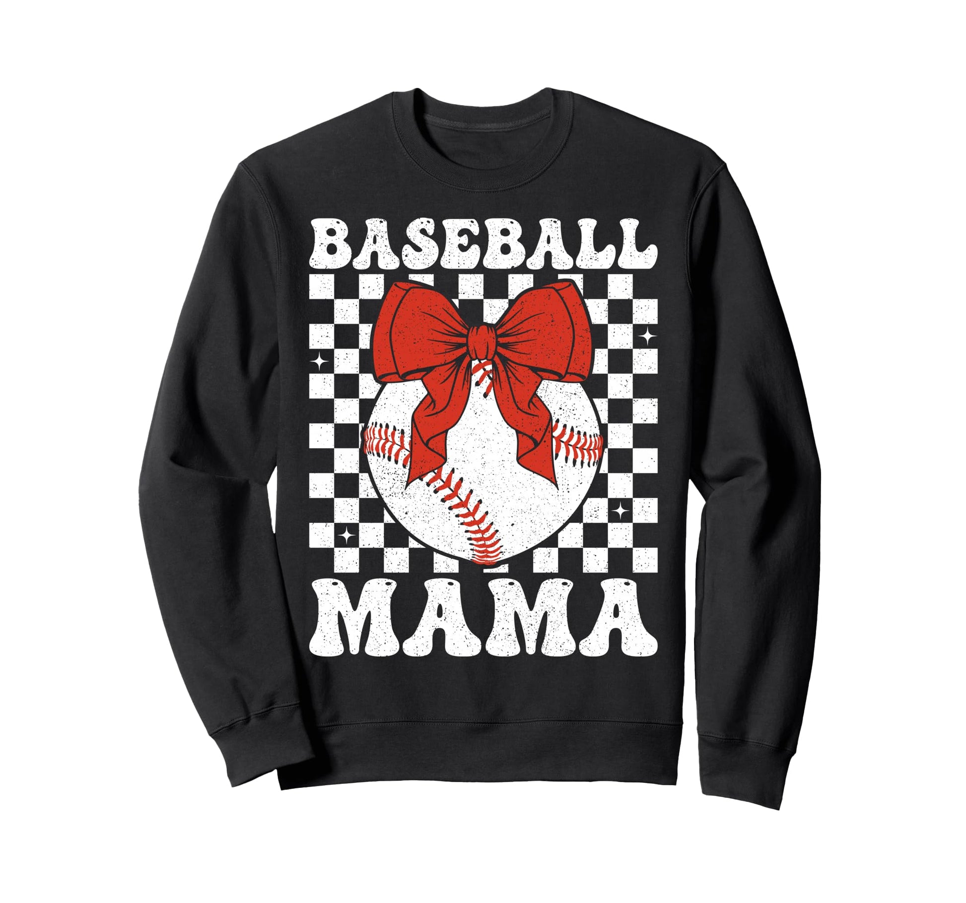 Baseball Mama Coquette Bow Game Day Sweatshirt - Graphic Print Unisex - T-Shirt, Sweatshirt, Hoodie