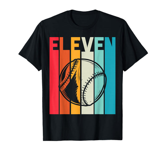 11Th Birthday Baseball 11 Years Old T-Shirt - Trendy Graphic Unisex - T-Shirt, Sweatshirt, Hoodie