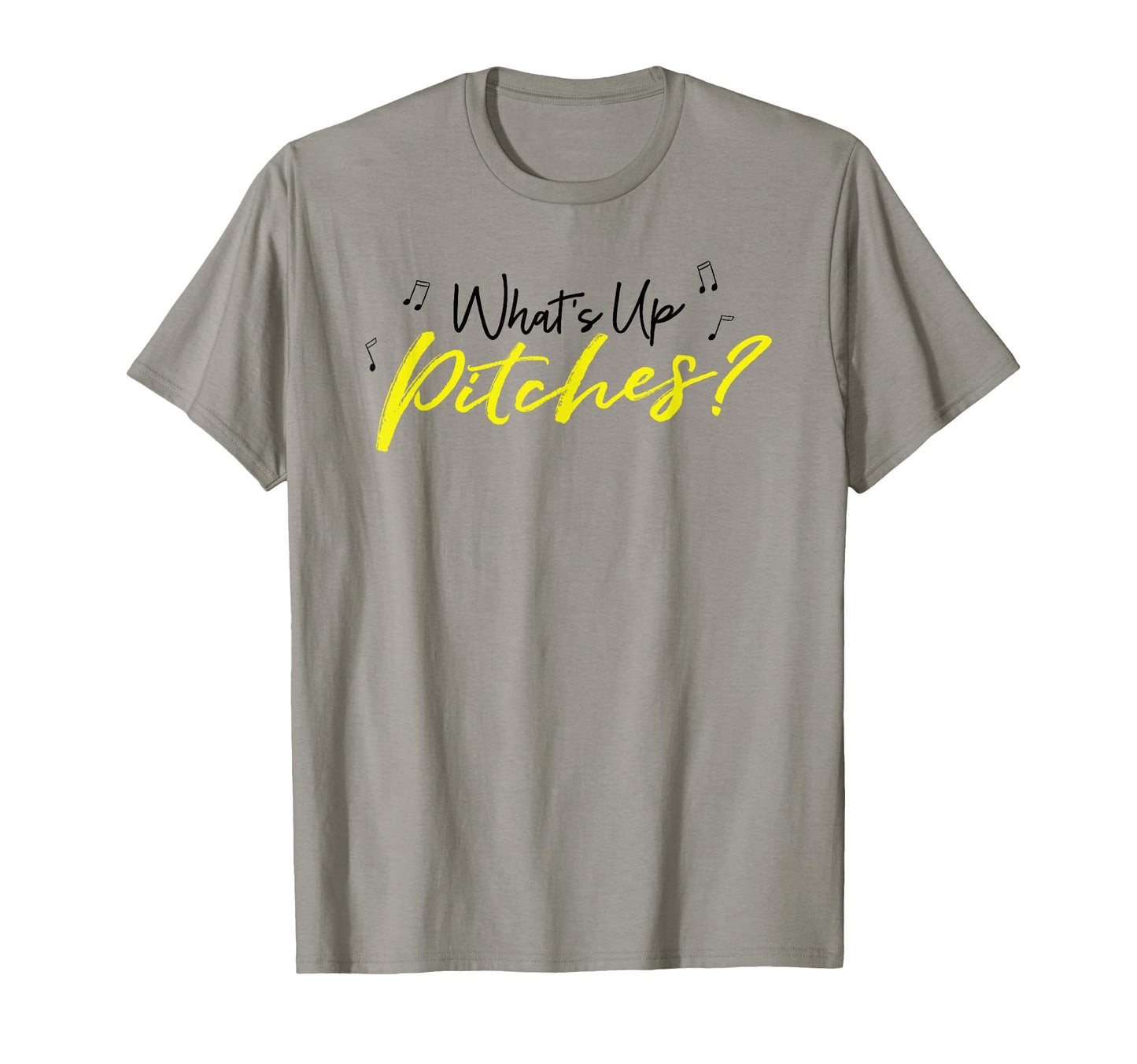 Pitch Whats Up Pitches Black Yellow T-Shirt - Unique Graphic Unisex - T-Shirt, Sweatshirt, Hoodie