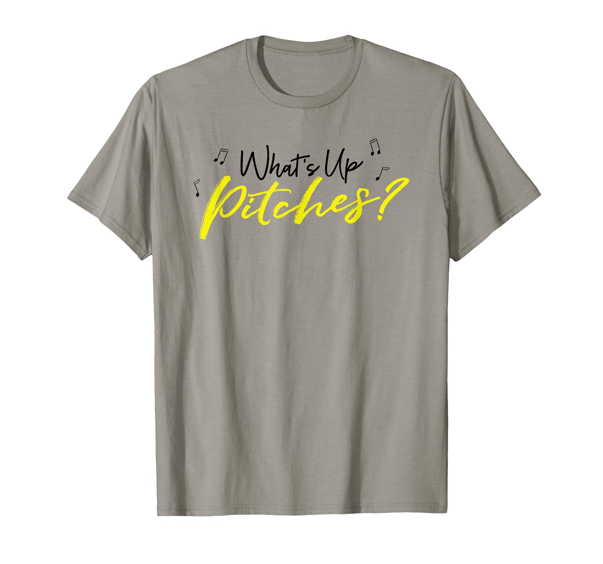 Pitch Whats Up Pitches Black Yellow T-Shirt - Unique Graphic Unisex - T-Shirt, Sweatshirt, Hoodie
