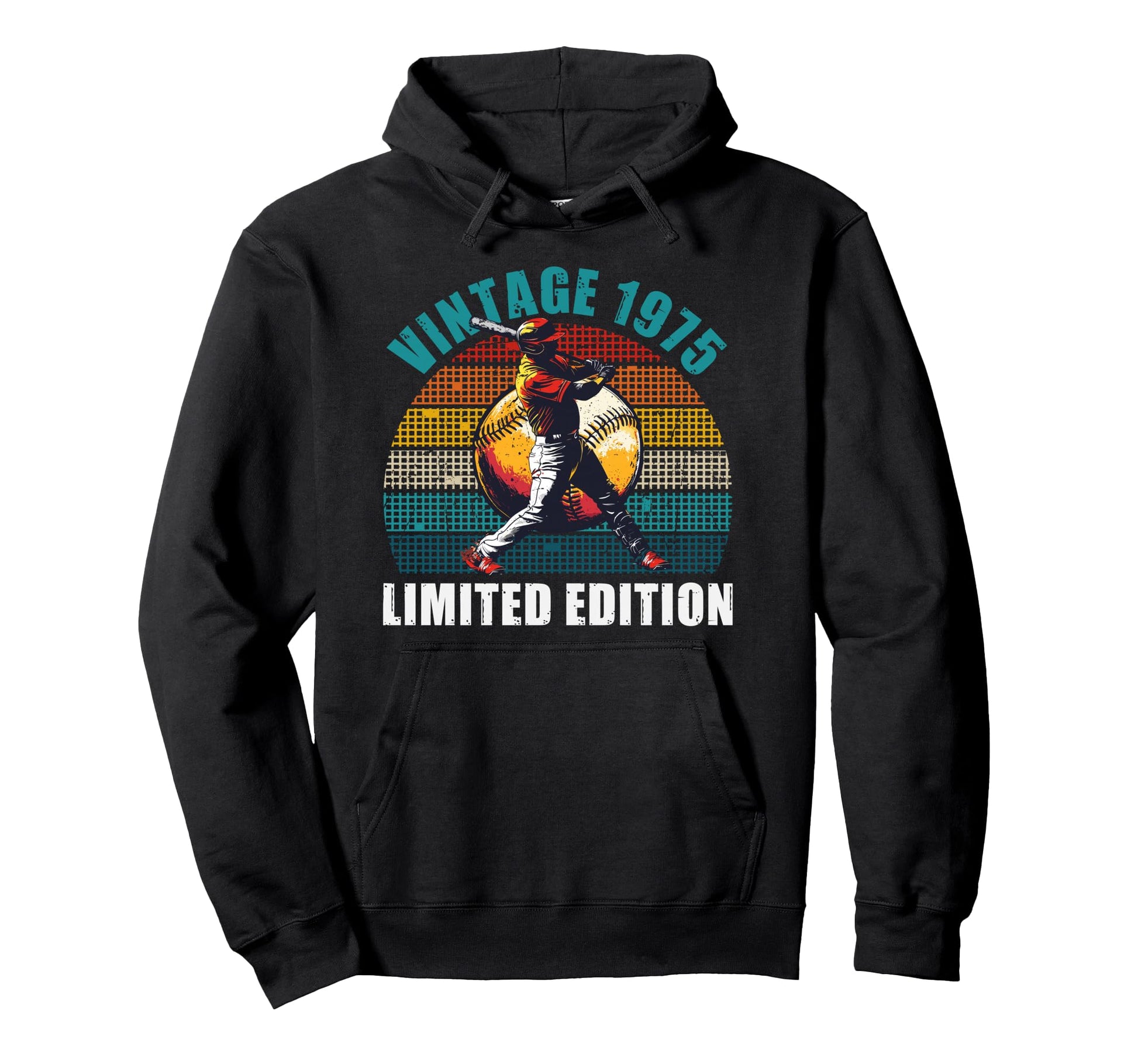 51 Yrs Old 1975 Baseball Player 51St Hoodie - Casual Everyday Wear Unisex - T-Shirt, Sweatshirt, Hoodie