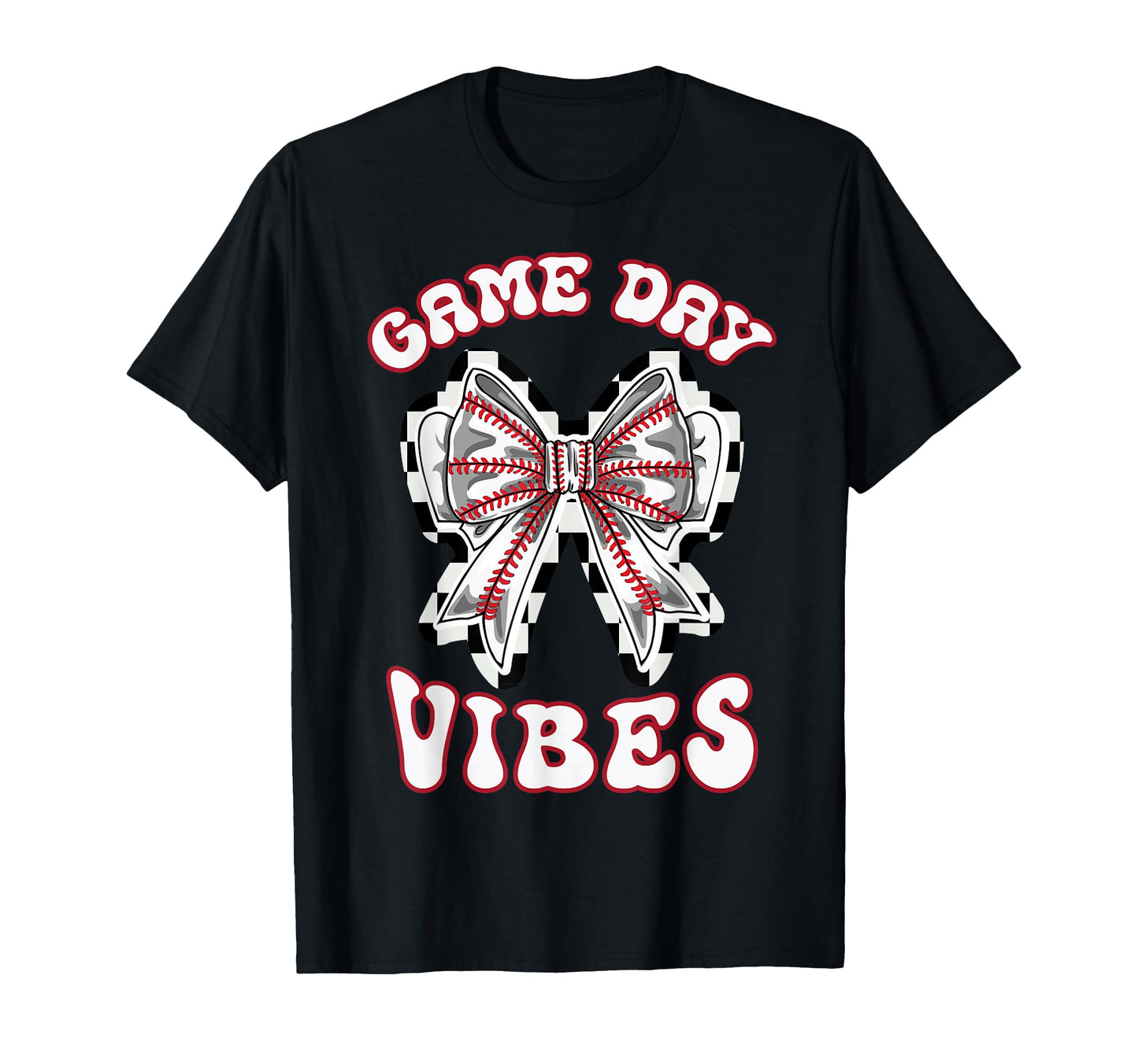 Baseball Mom Coquette Bow Game Day T-Shirt - Minimalist Print for Adults - T-Shirt, Sweatshirt, Hoodie