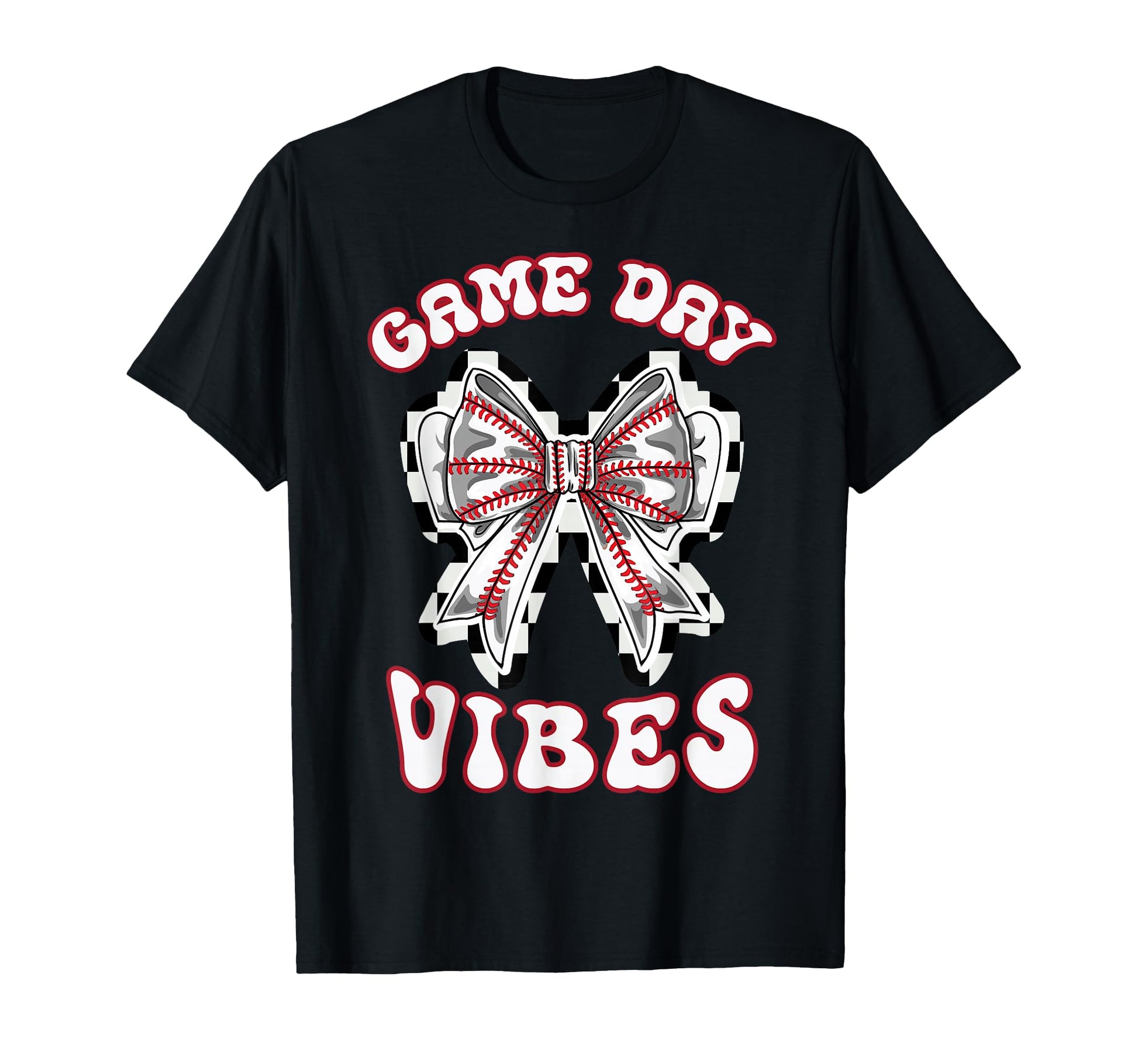 Baseball Mom Coquette Bow Game Day T-Shirt - Minimalist Print for Adults - T-Shirt, Sweatshirt, Hoodie