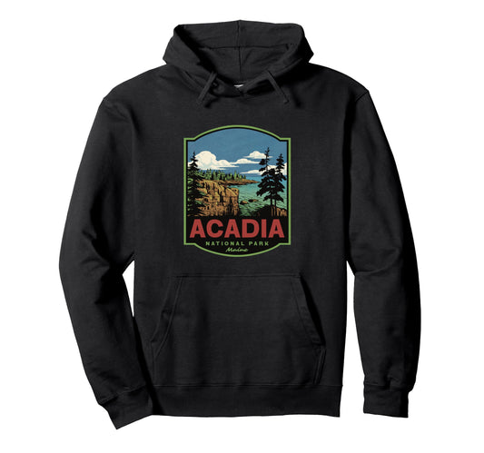 Acadia National Park Maine Hoodie - Trendy Graphic Unisex - T-Shirt, Sweatshirt, Hoodie