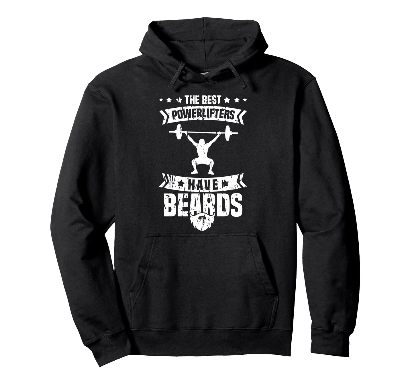 Best Powerlifters Have Beards Hoodie - Custom Art Print Men Women - T-Shirt, Sweatshirt, Hoodie