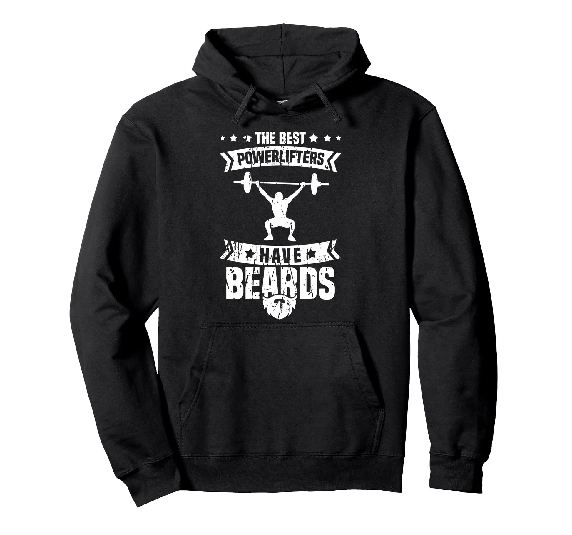Best Powerlifters Have Beards Hoodie - Custom Art Print Men Women - T-Shirt, Sweatshirt, Hoodie