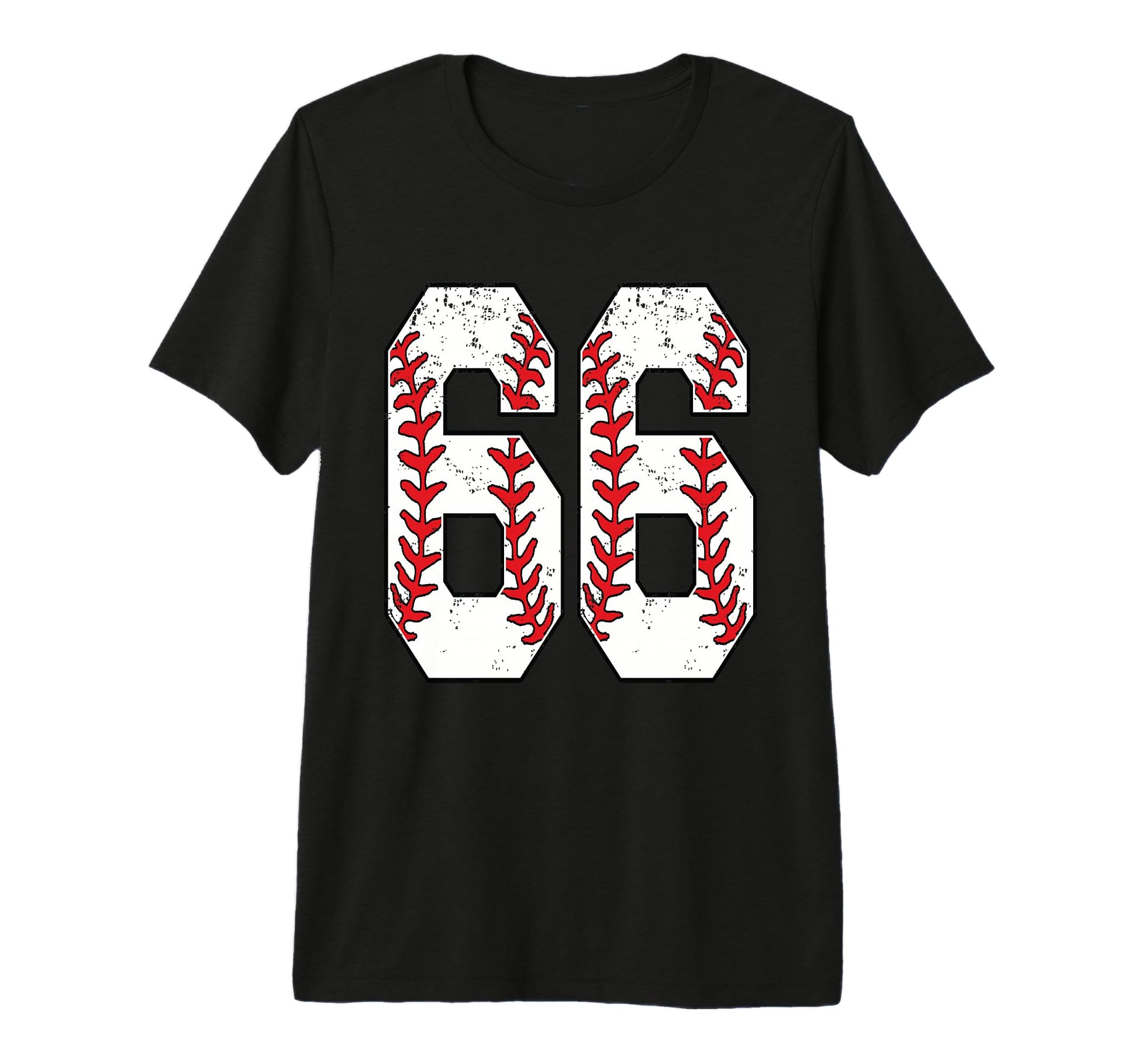 Number 66 Baseball 66 Jersey Number T-Shirt - Casual Everyday Wear Unisex - T-Shirt, Sweatshirt, Hoodie